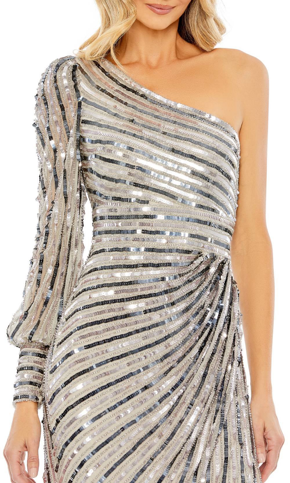 Mac Duggal 10793 Platinum