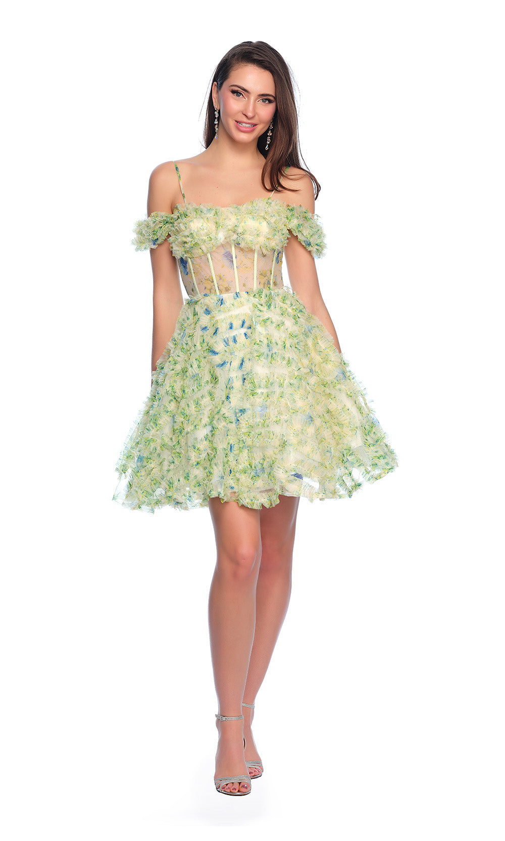 Dave & Johnny 11767 Green Print