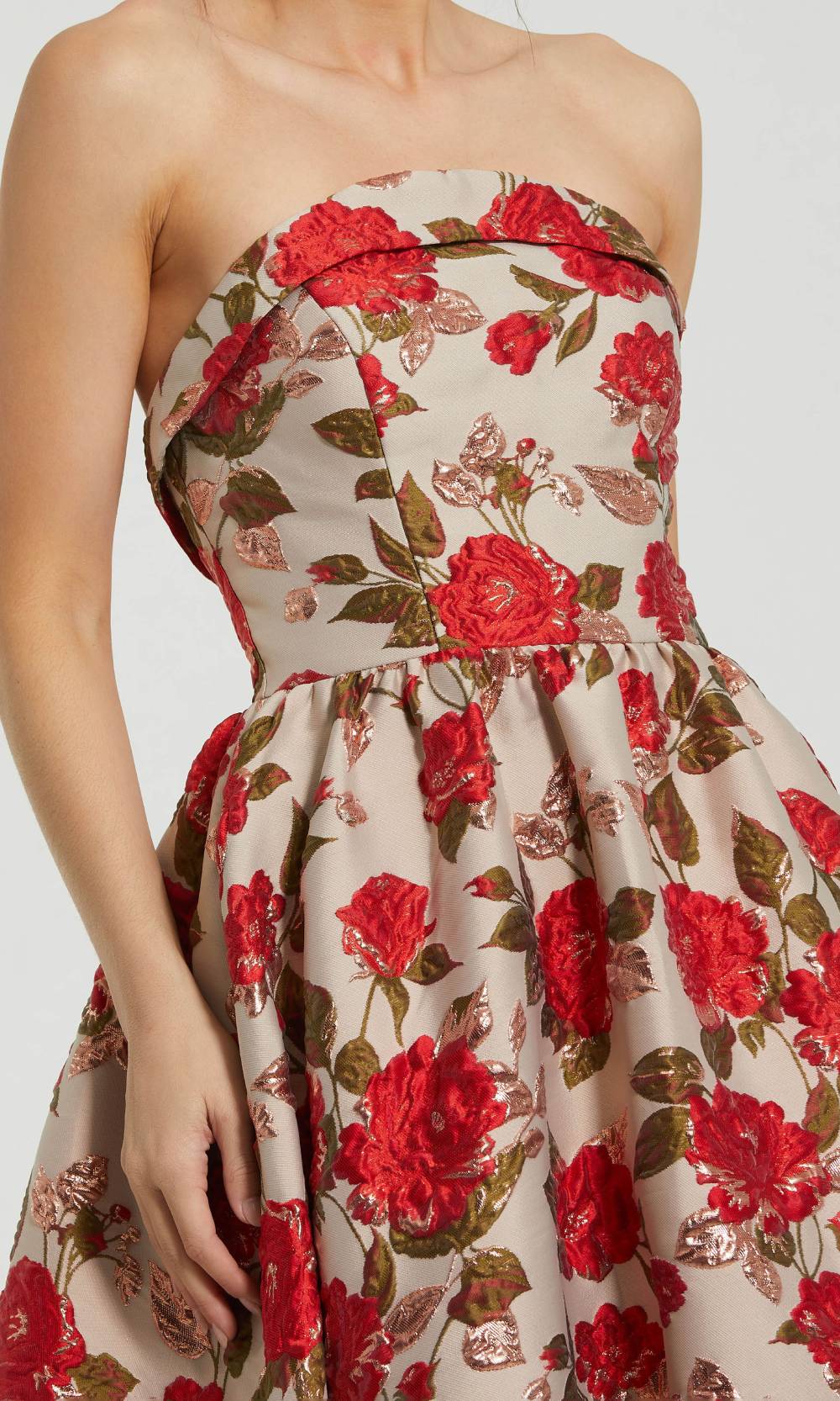 Mac Duggal 11827 White Multi