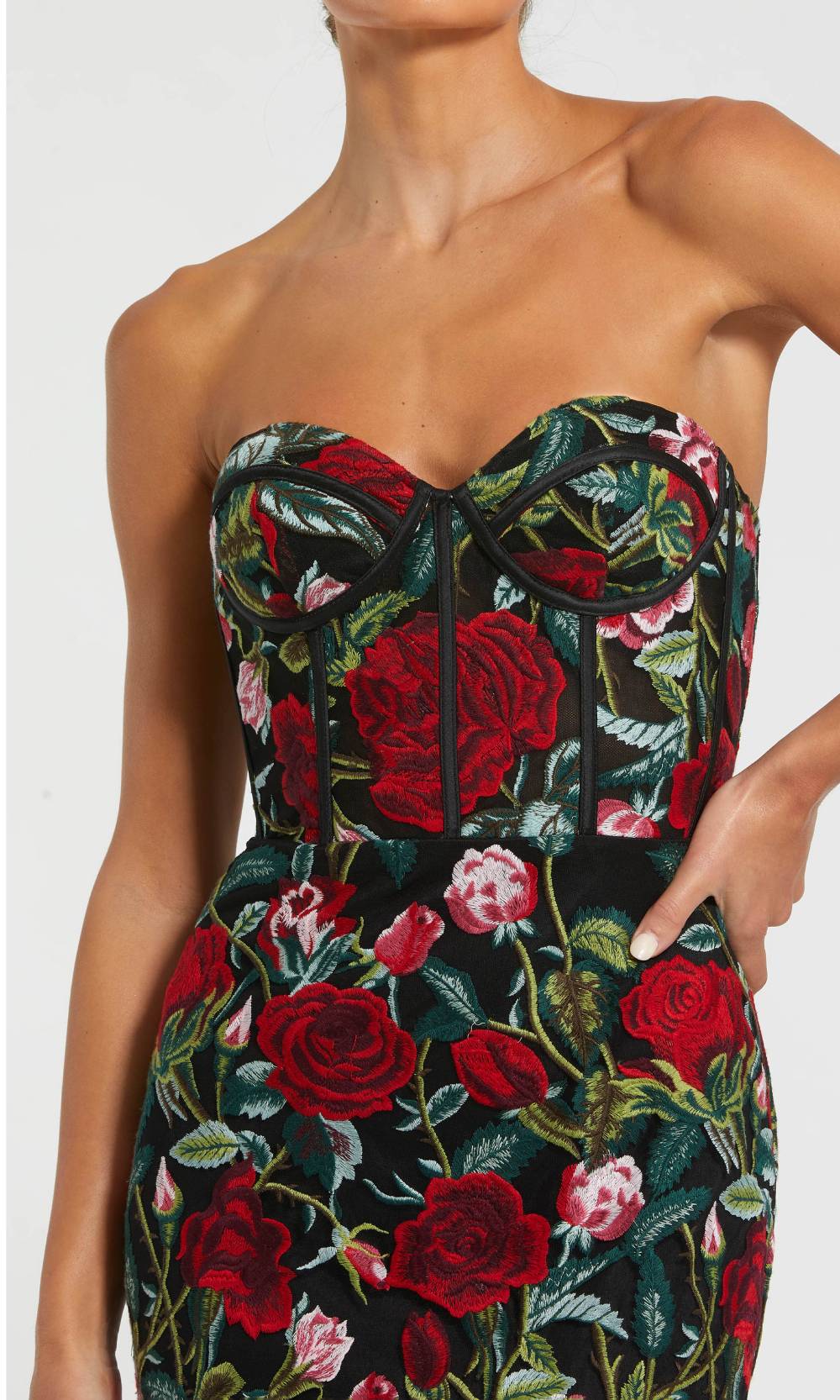 Mac Duggal 20757 Black Multi