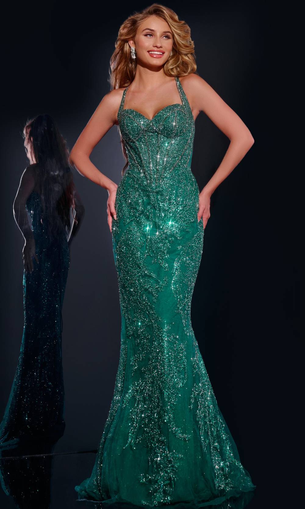 Jovani 40470 Emerald