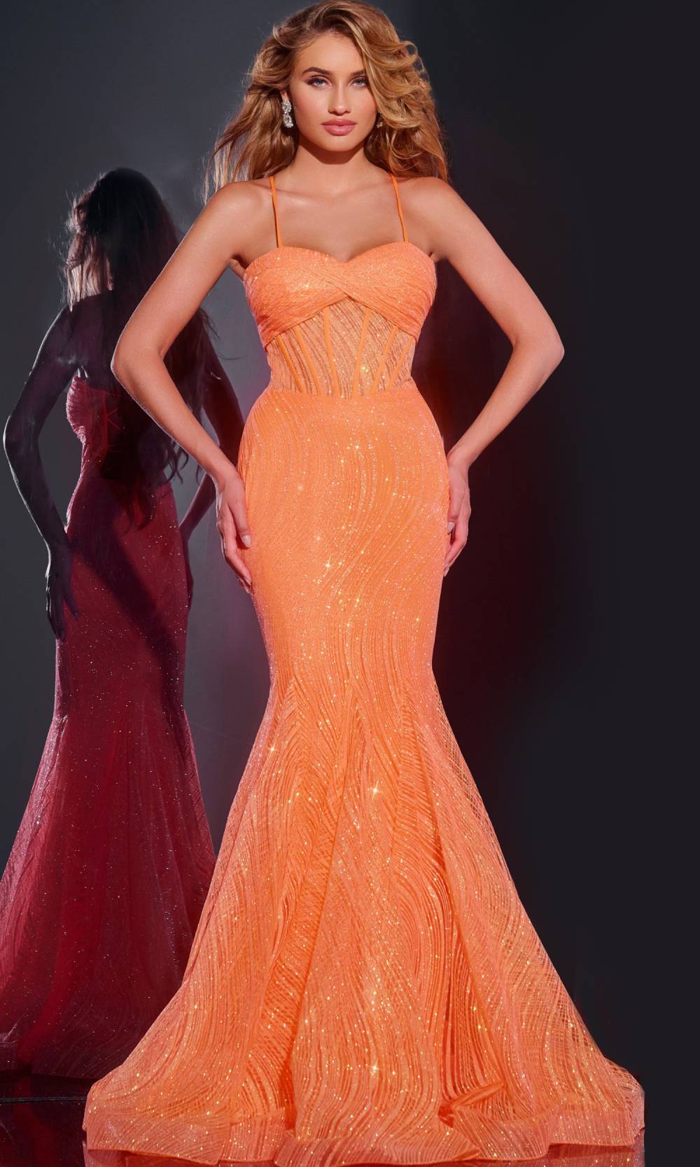 Jovani 44208 Orange