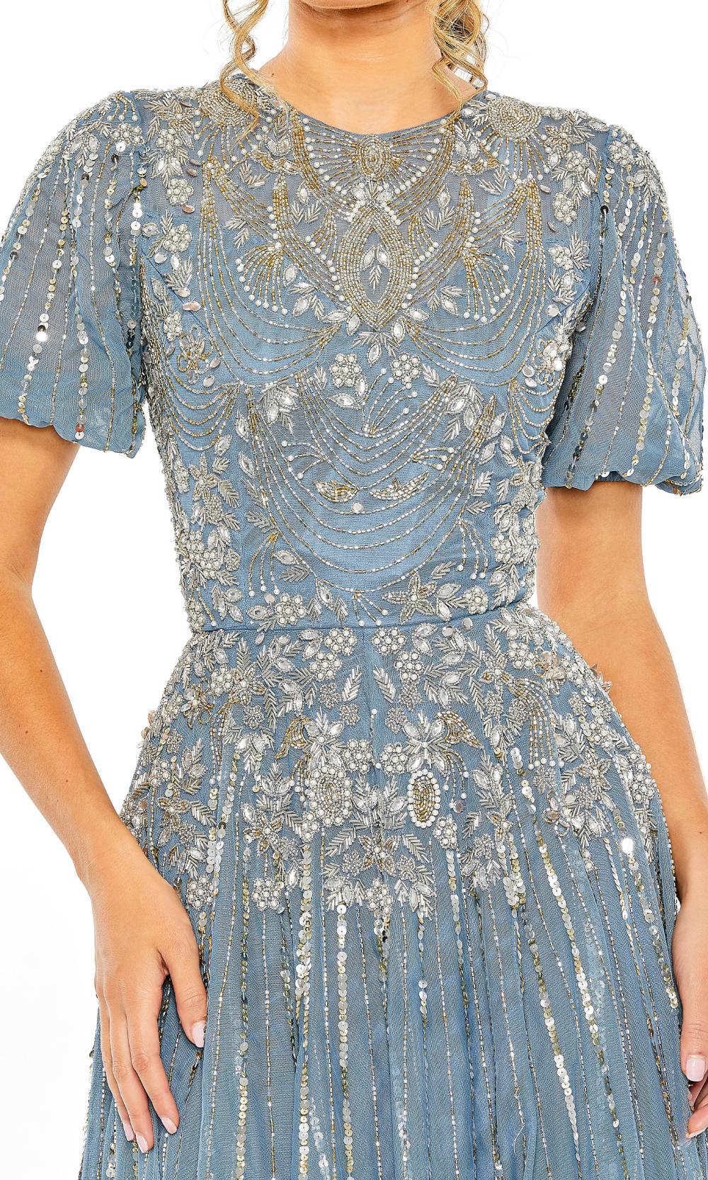 Mac Duggal 5991 Slate Blue