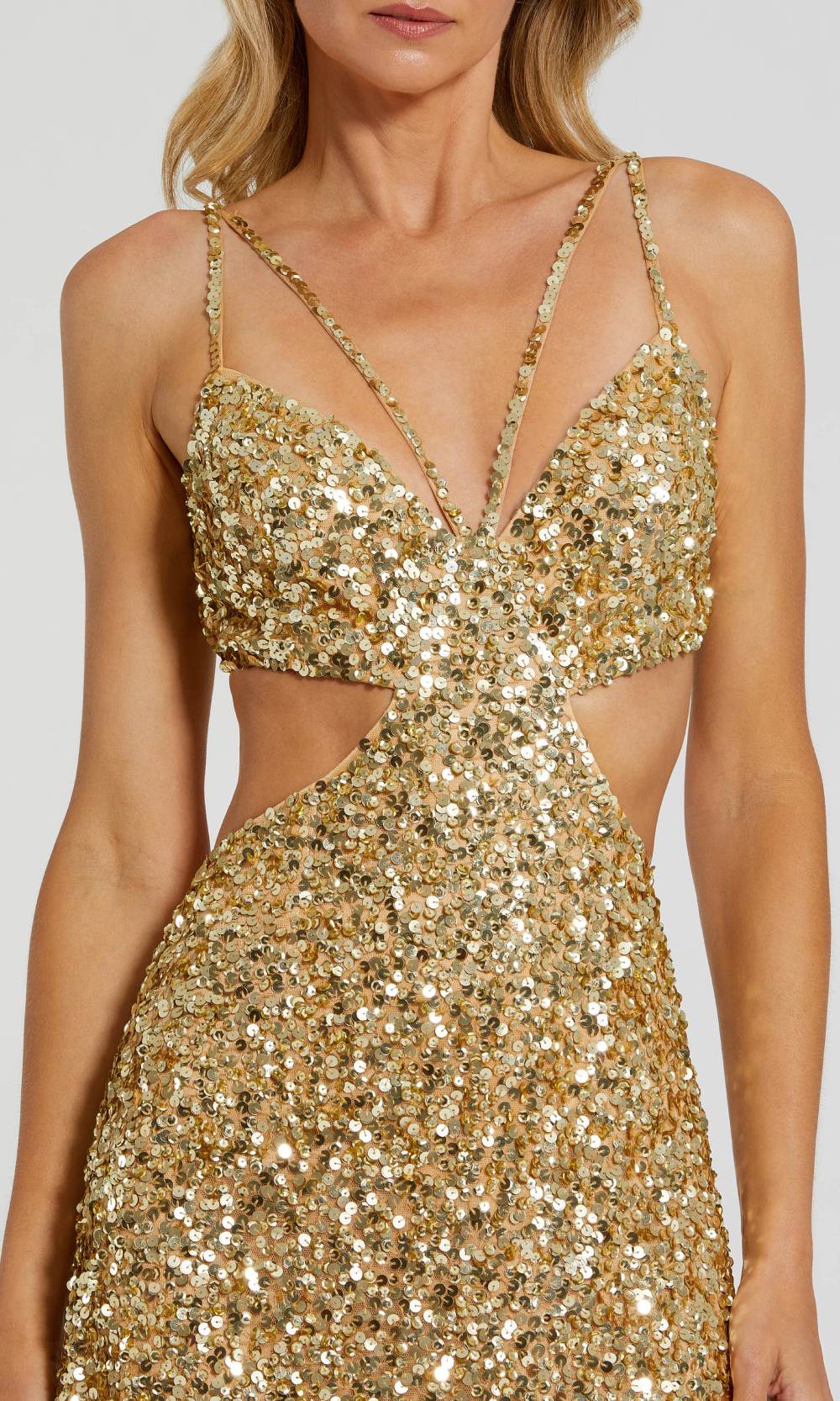 Mac Duggal 6077 Gold