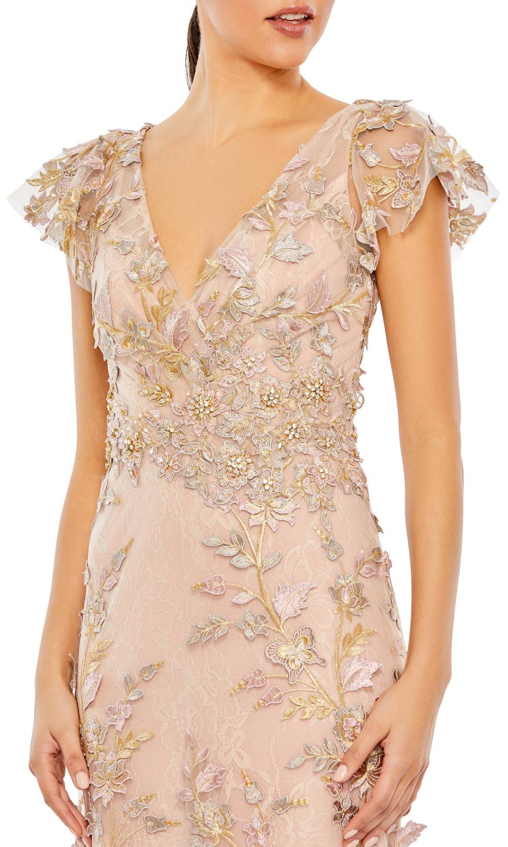 Mac Duggal 68192 Rose Gold