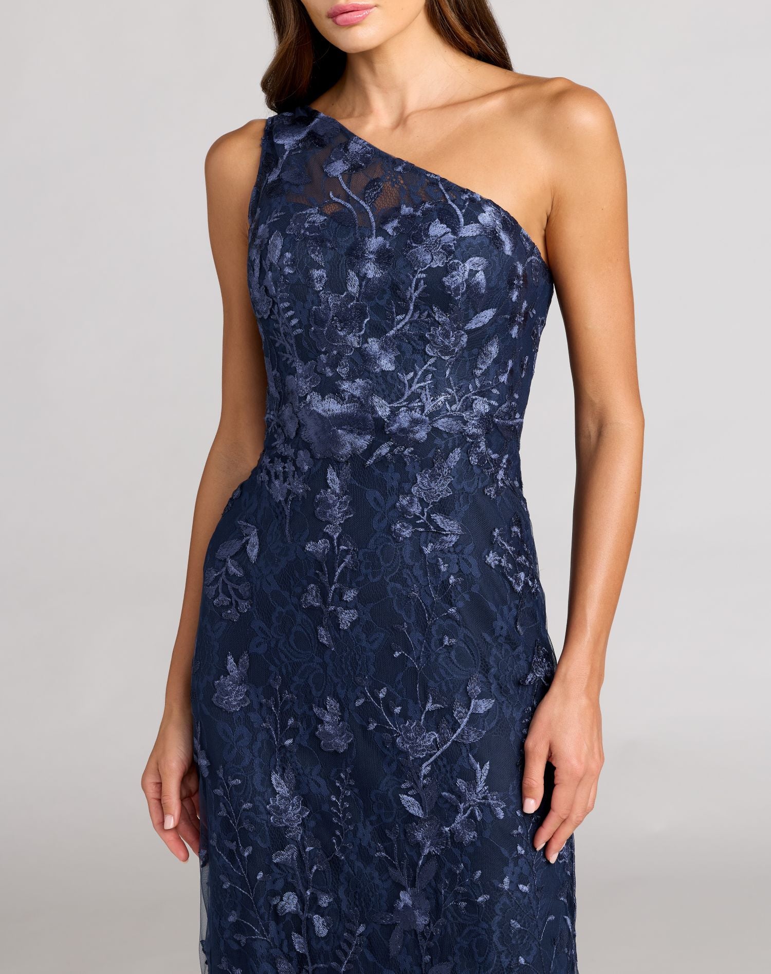 Mac Duggal 68606 - Shoulder Floral Embroidered Gown