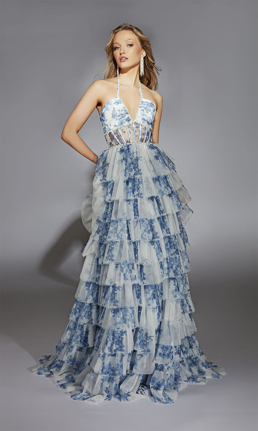 Alyce Paris 61730 Blue White