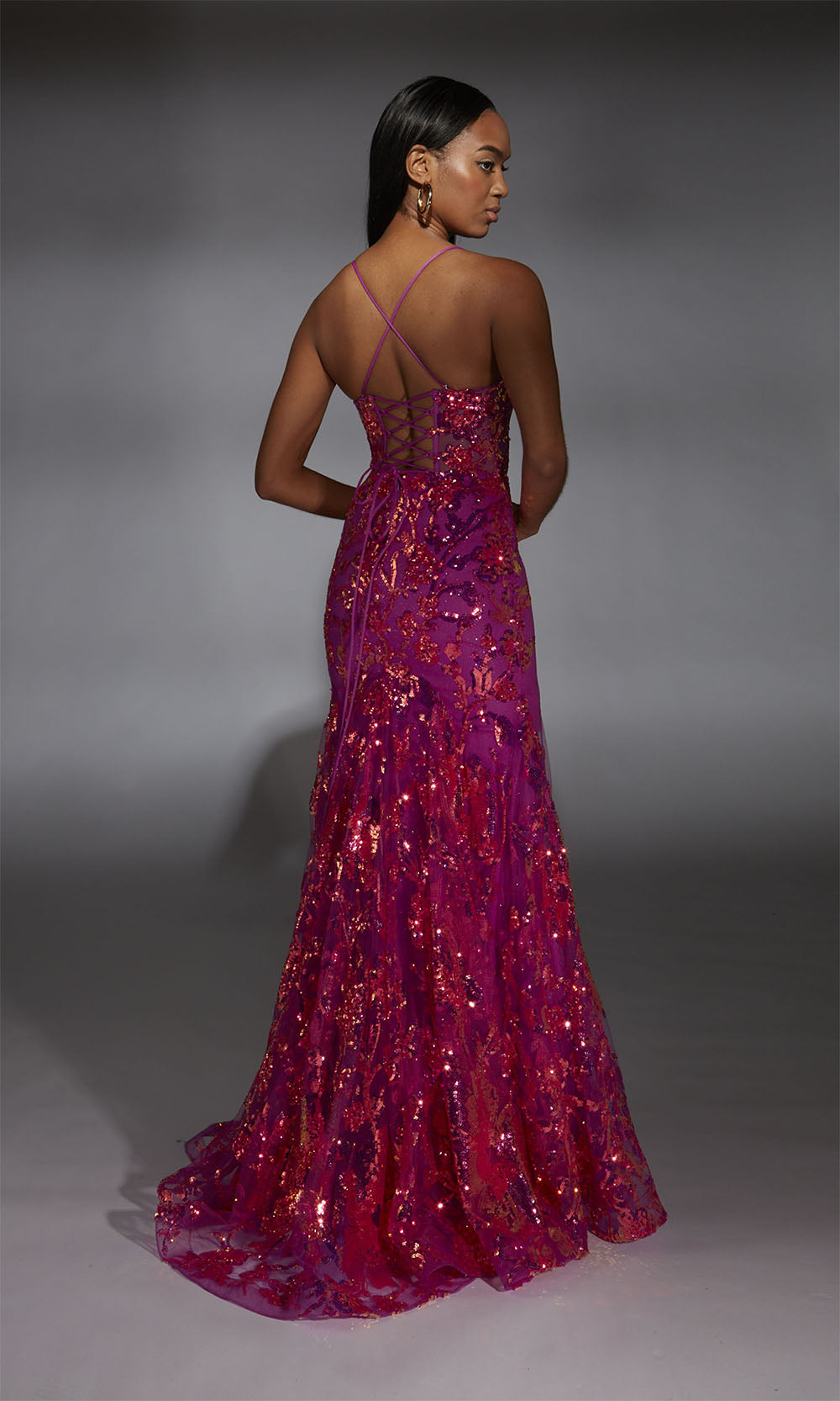 Alyce Paris 61854 Neon Purple/Pink