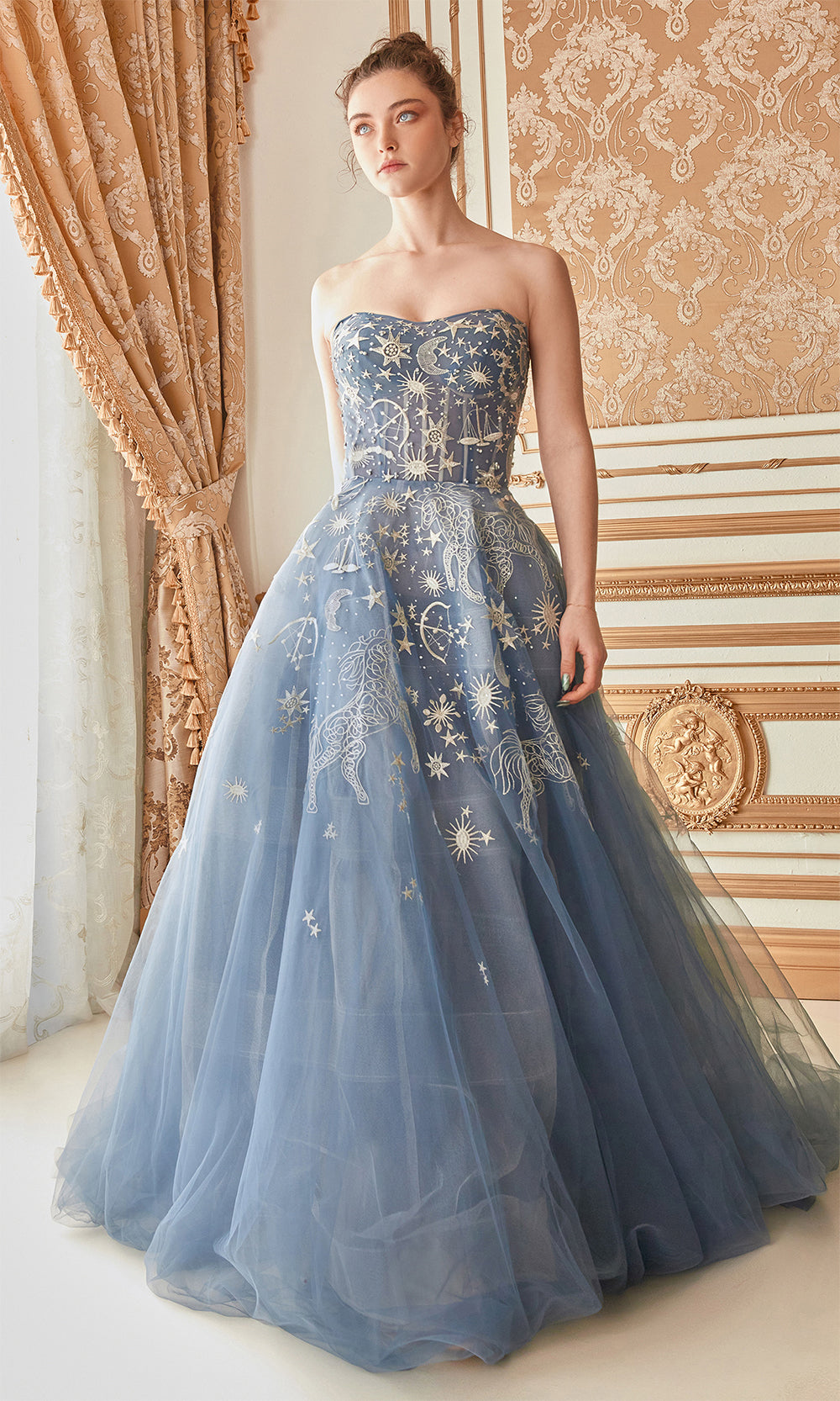 Andrea and Leo A0890 Dusty Blue