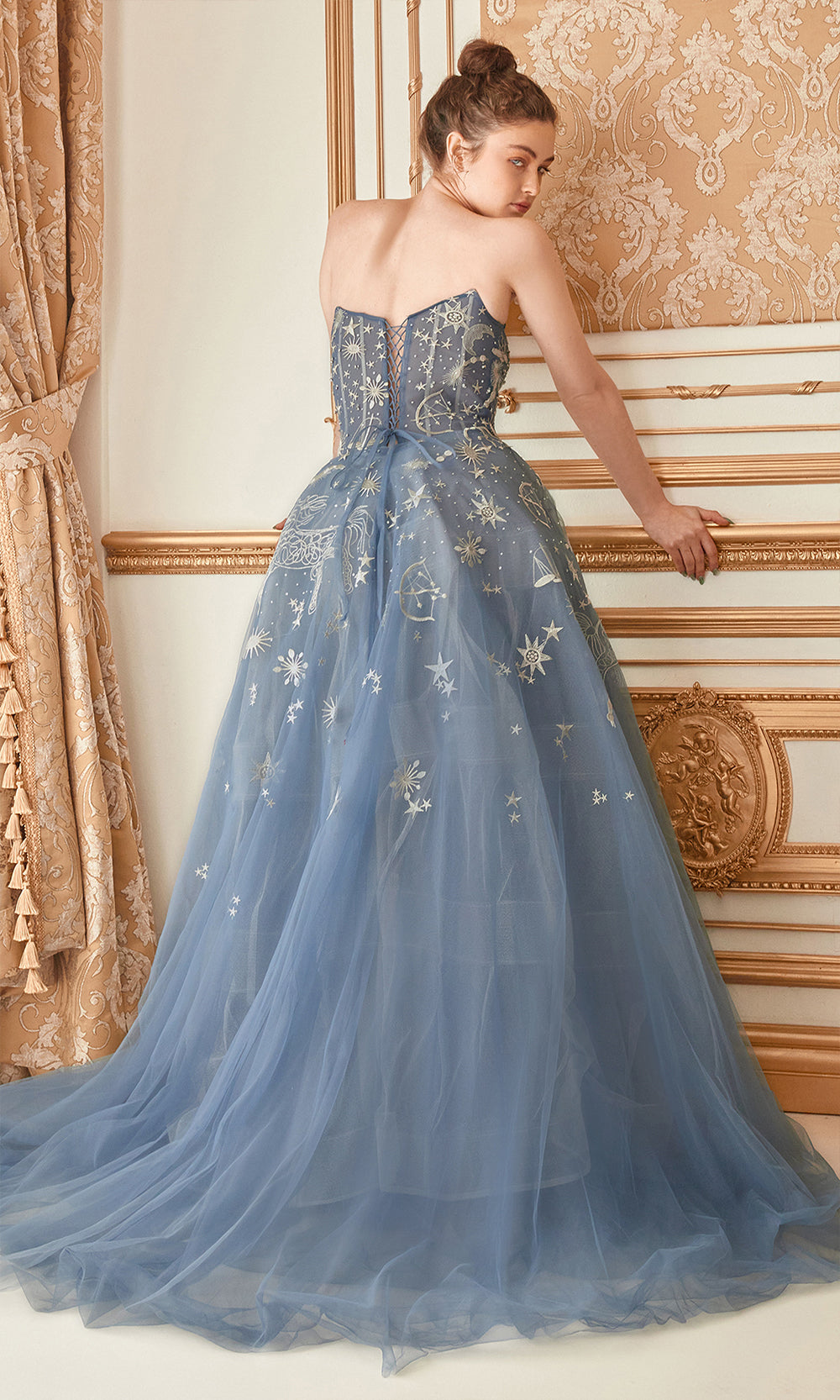 Andrea and Leo A0890 Dusty Blue