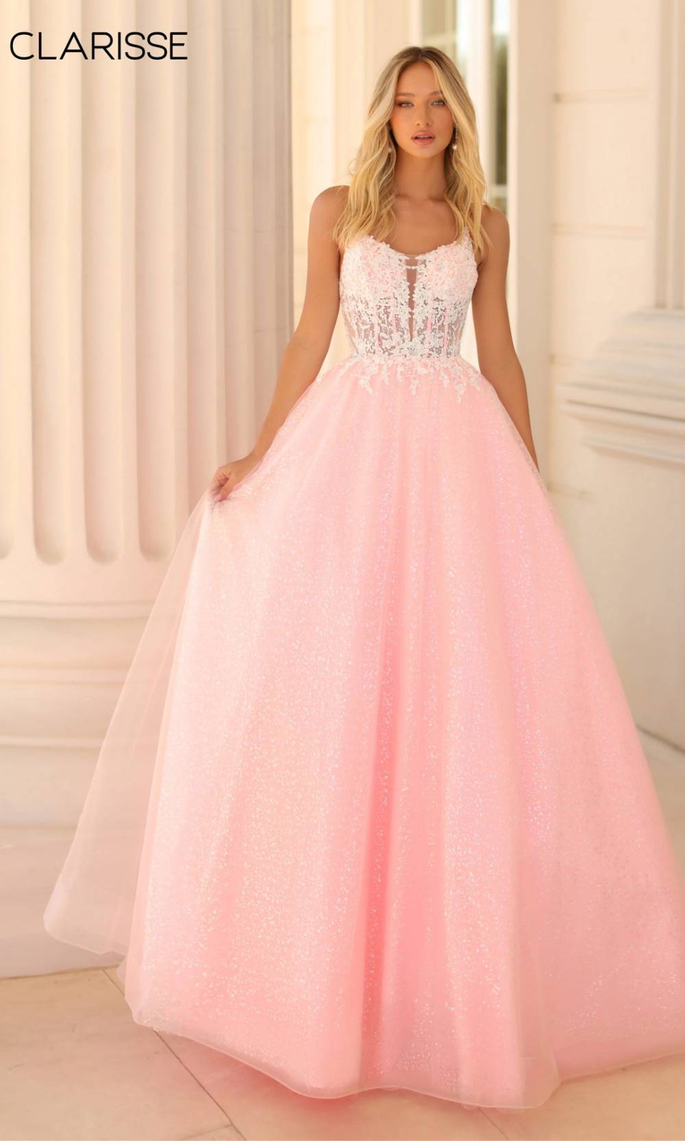 Clarisse 810602 Ivory/Pink