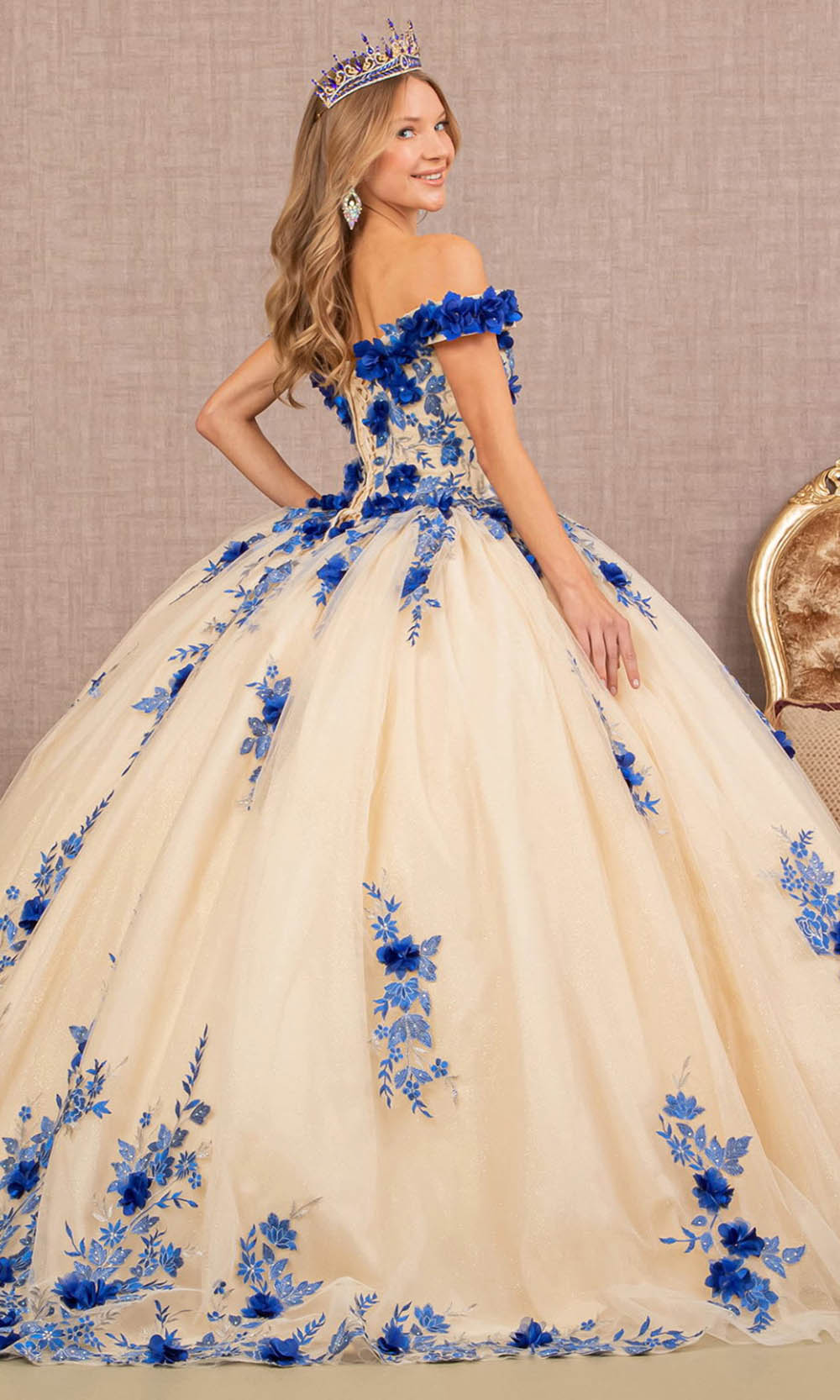 Elizabeth K GL3105 Royal Blue Nude