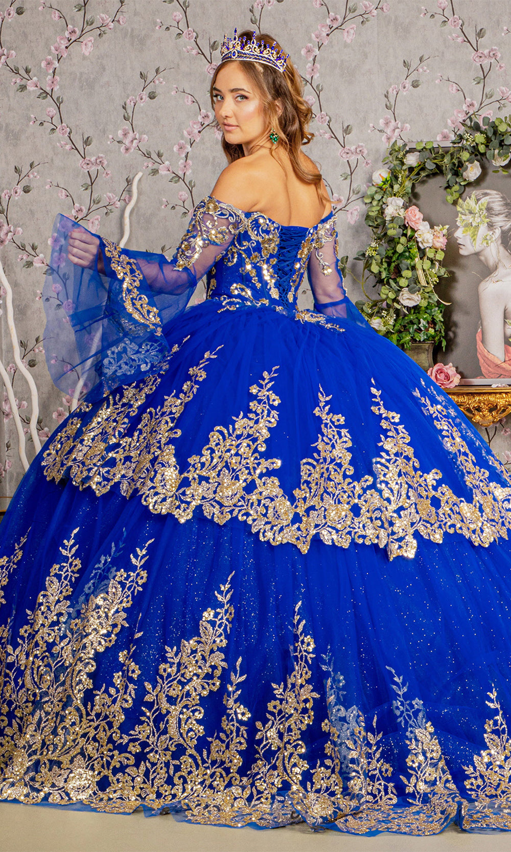 Elizabeth K GL3184 Royal Blue/Gold