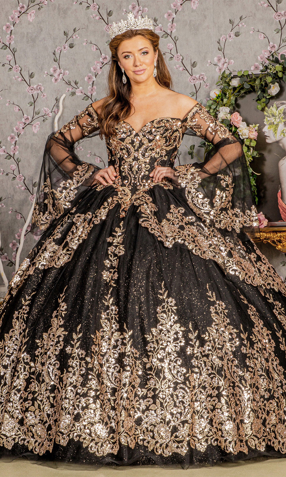 Elizabeth K GL3184 Black/Gold