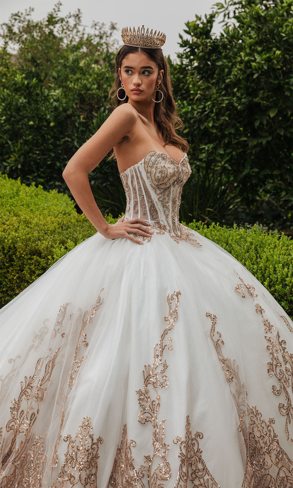 Elizabeth K GL3578 Ivory/Gold