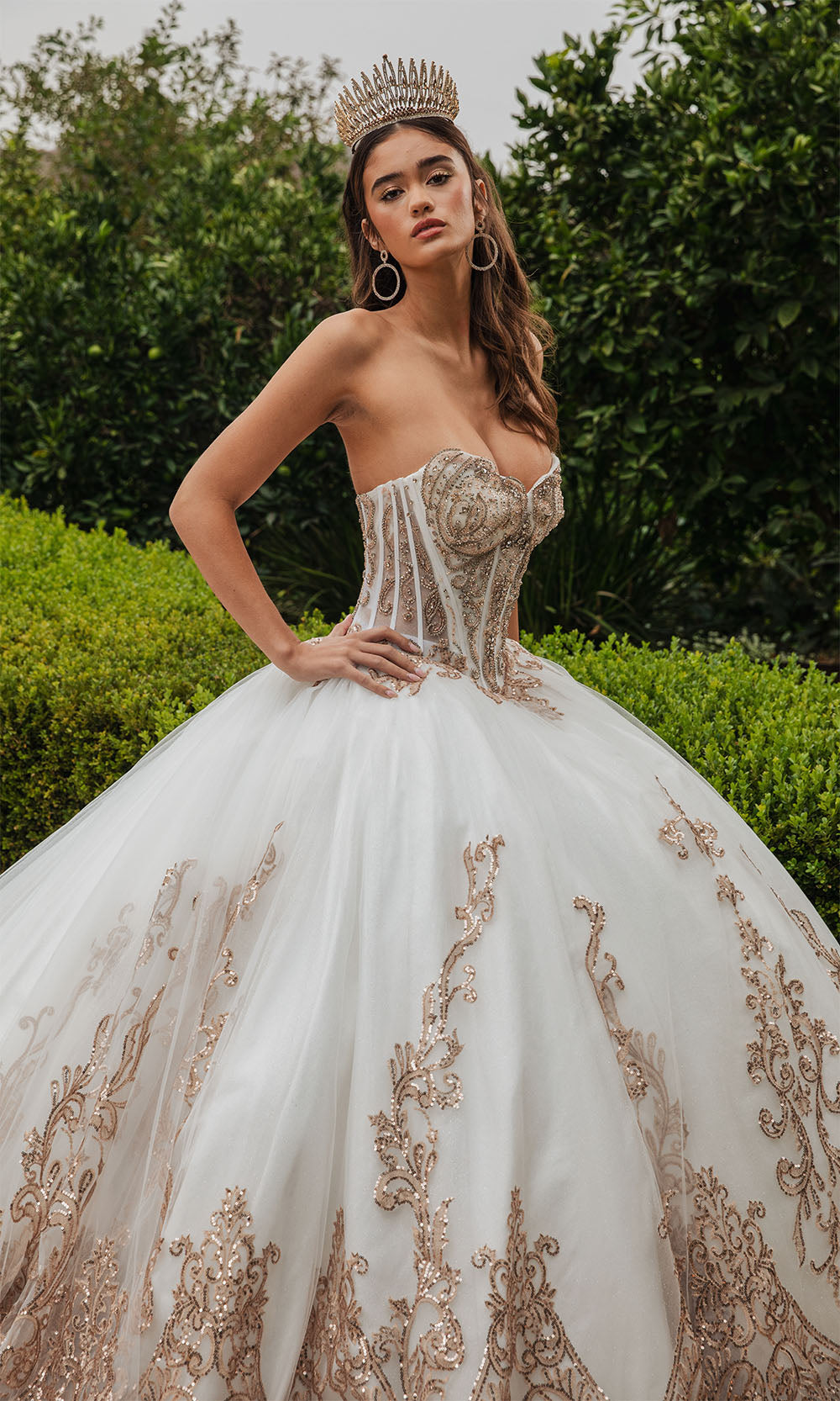 Elizabeth K GL3578 Ivory/Gold