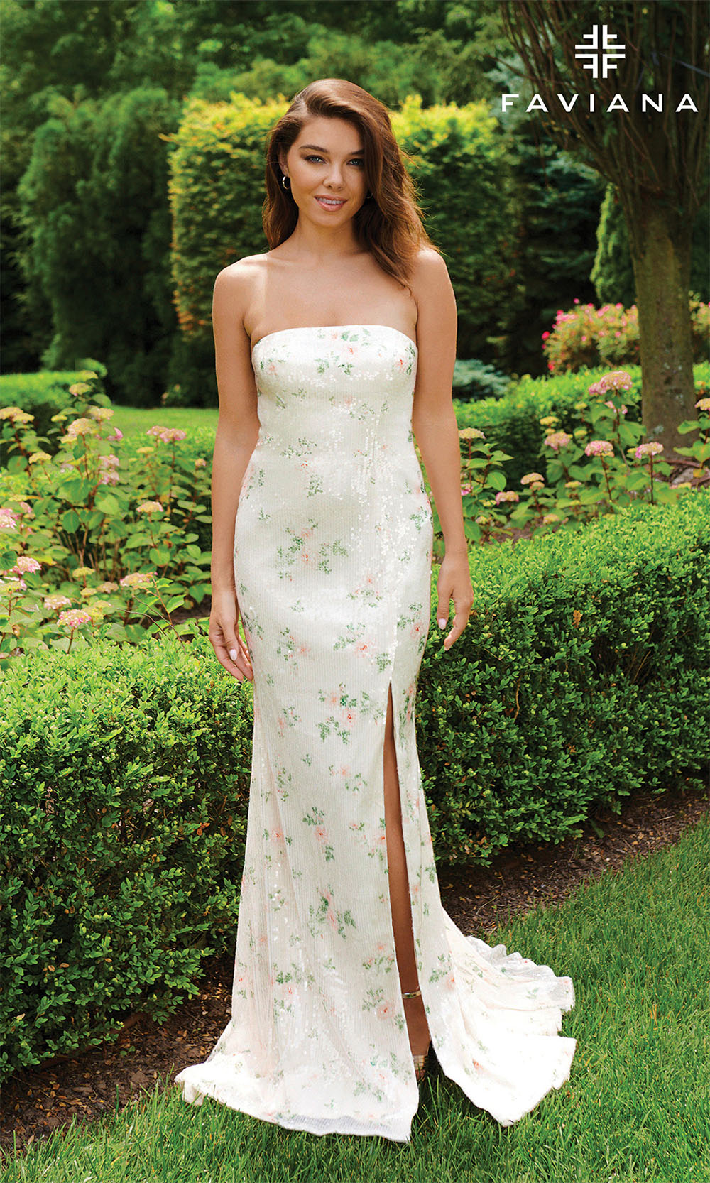 Faviana 11222 Ivory Floral