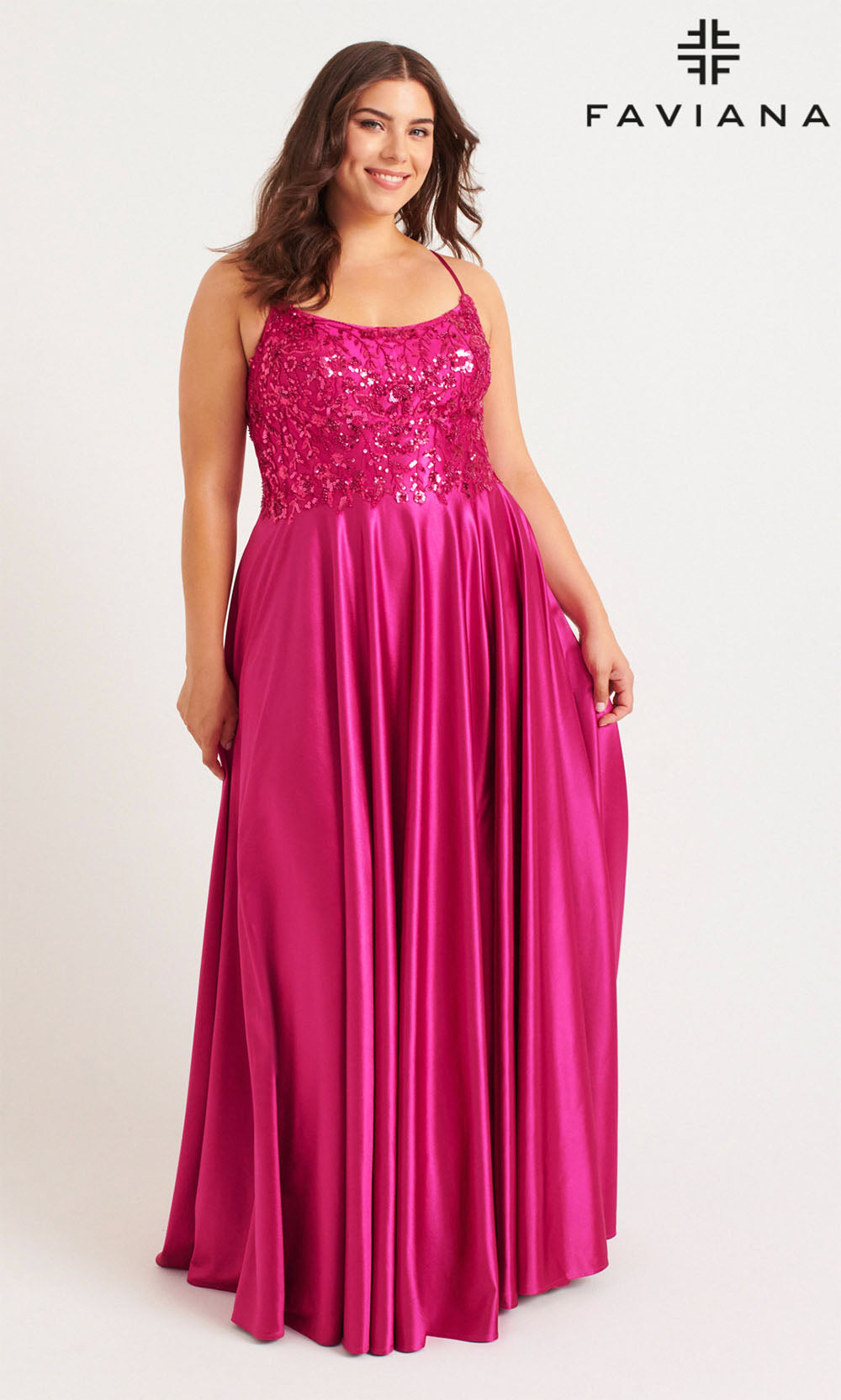 Faviana 9582 Raspberry