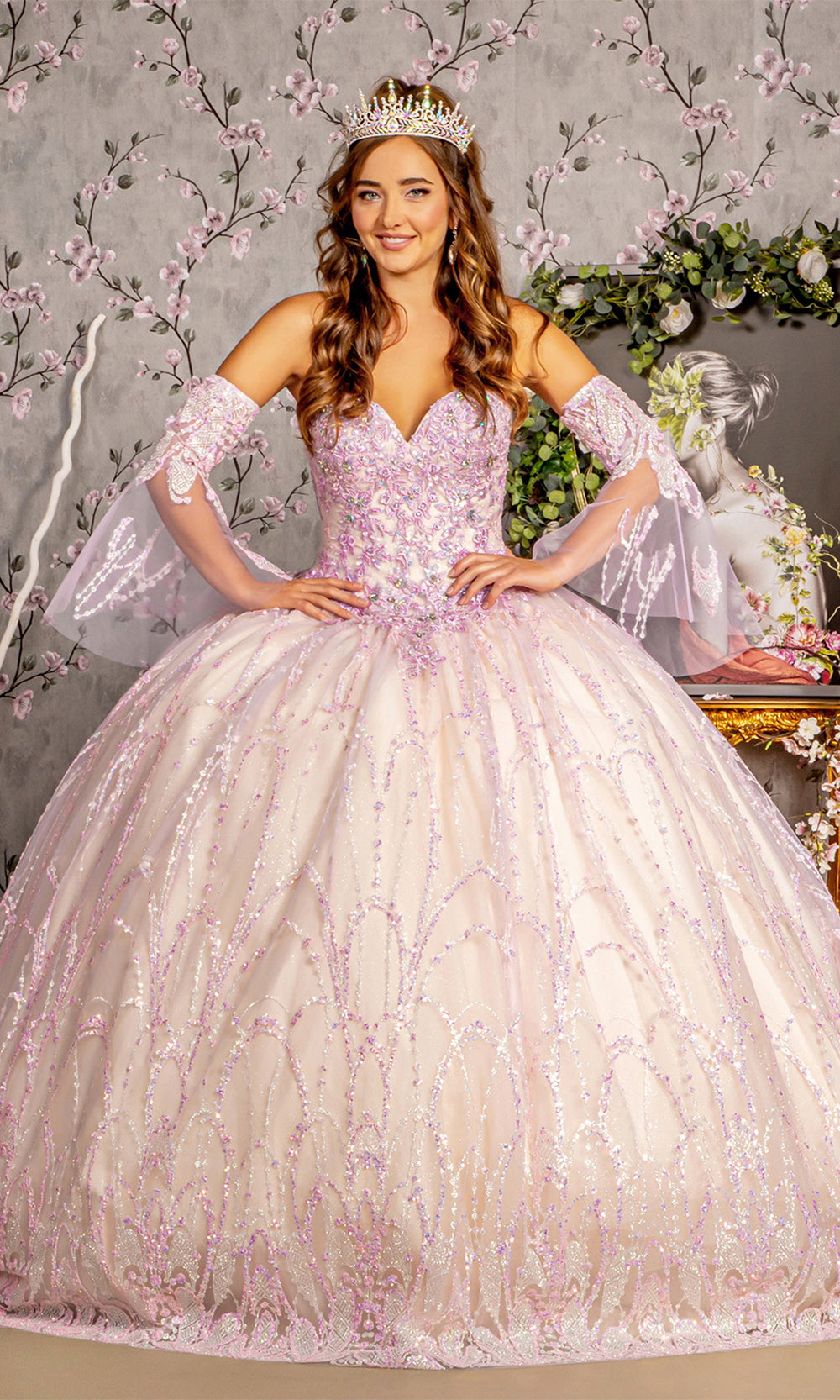 GLS by Gloria GL3234 Lilac/Champagne