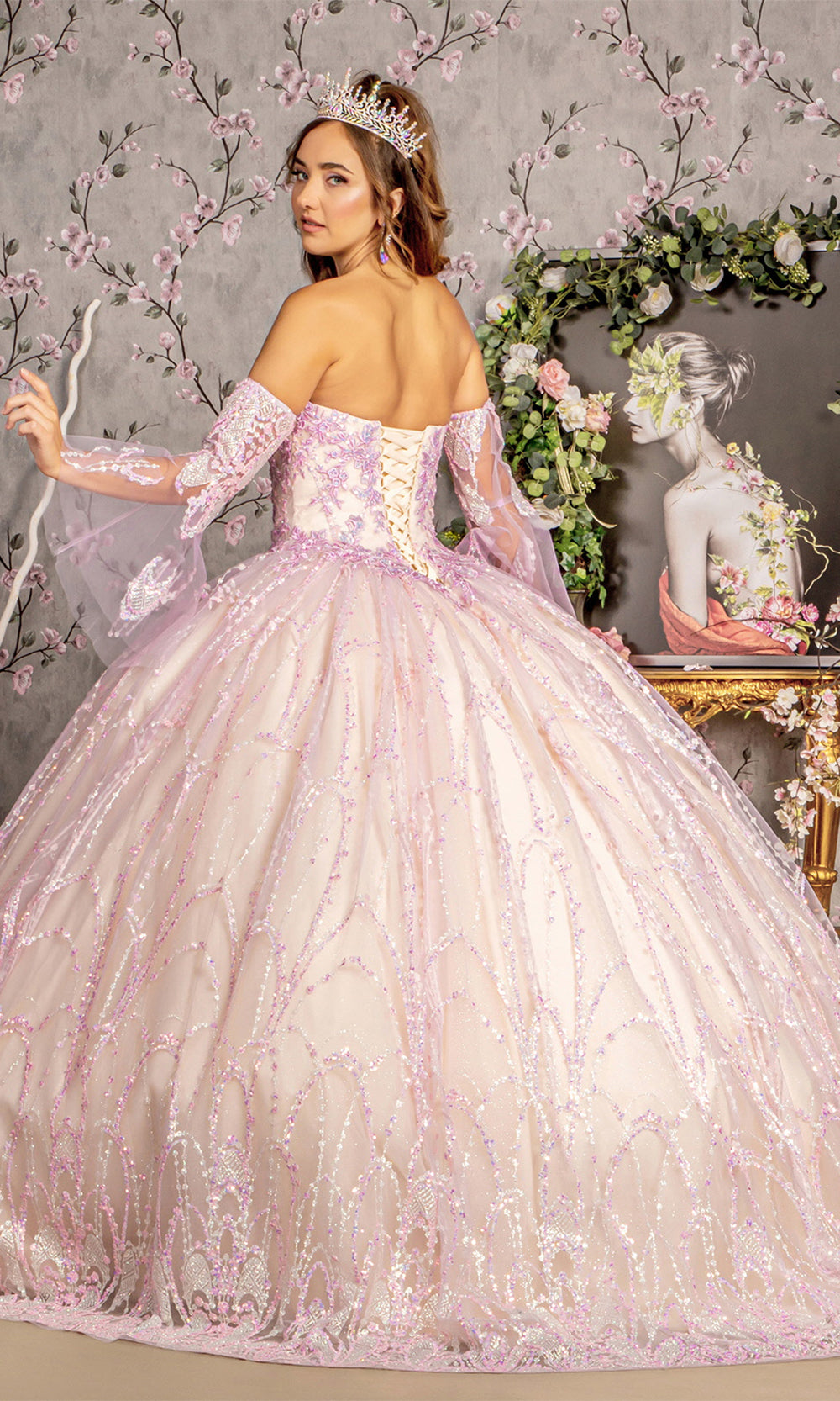 GLS by Gloria GL3234 Lilac/Champagne