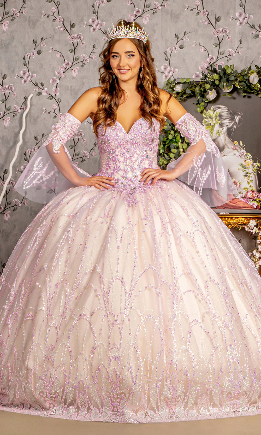 GLS by Gloria GL3234 Lilac/Champagne