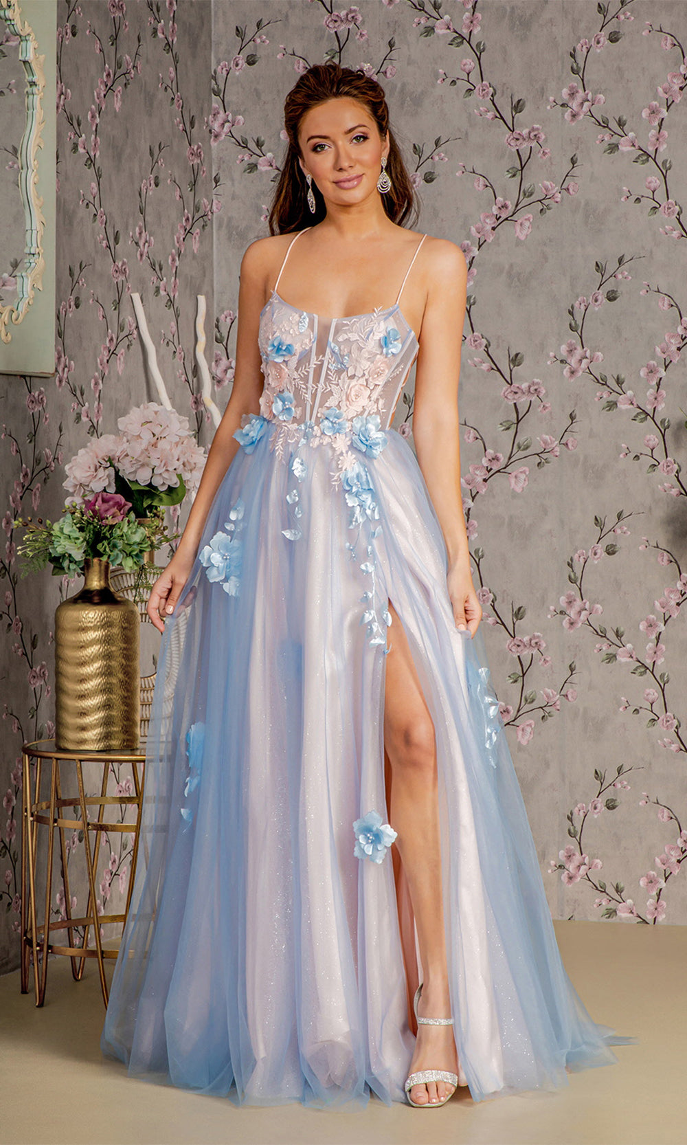 GLS by Gloria GL3250 Blue/Peach