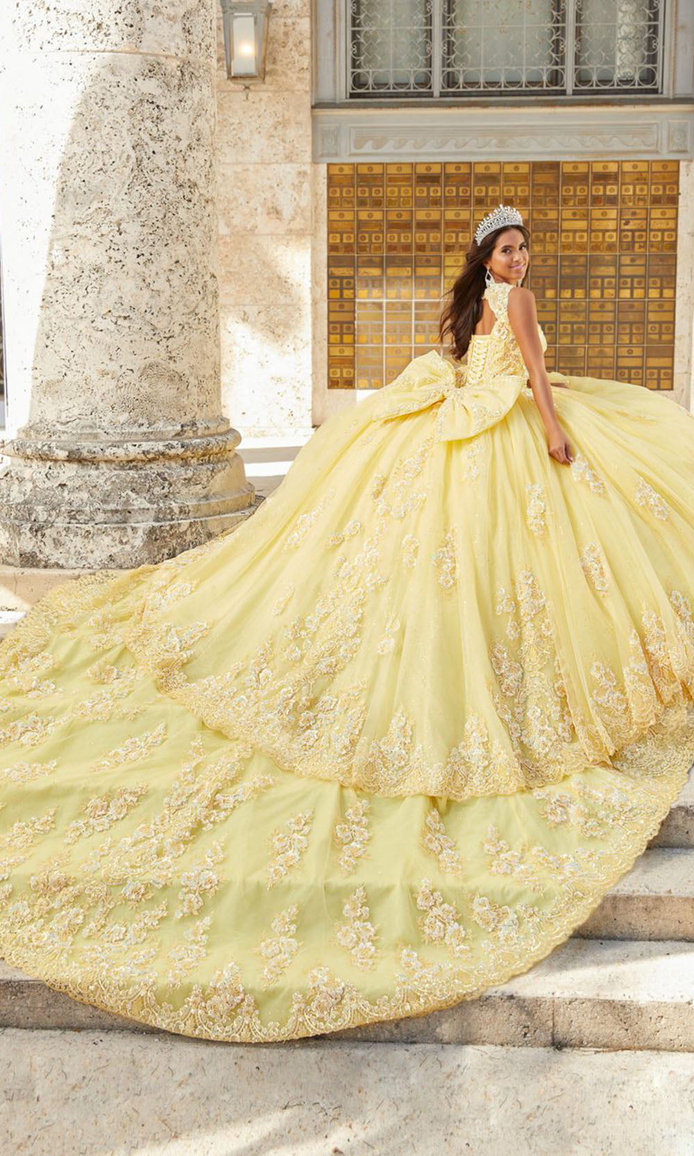 House of Wu 26032T Yellow/Multi