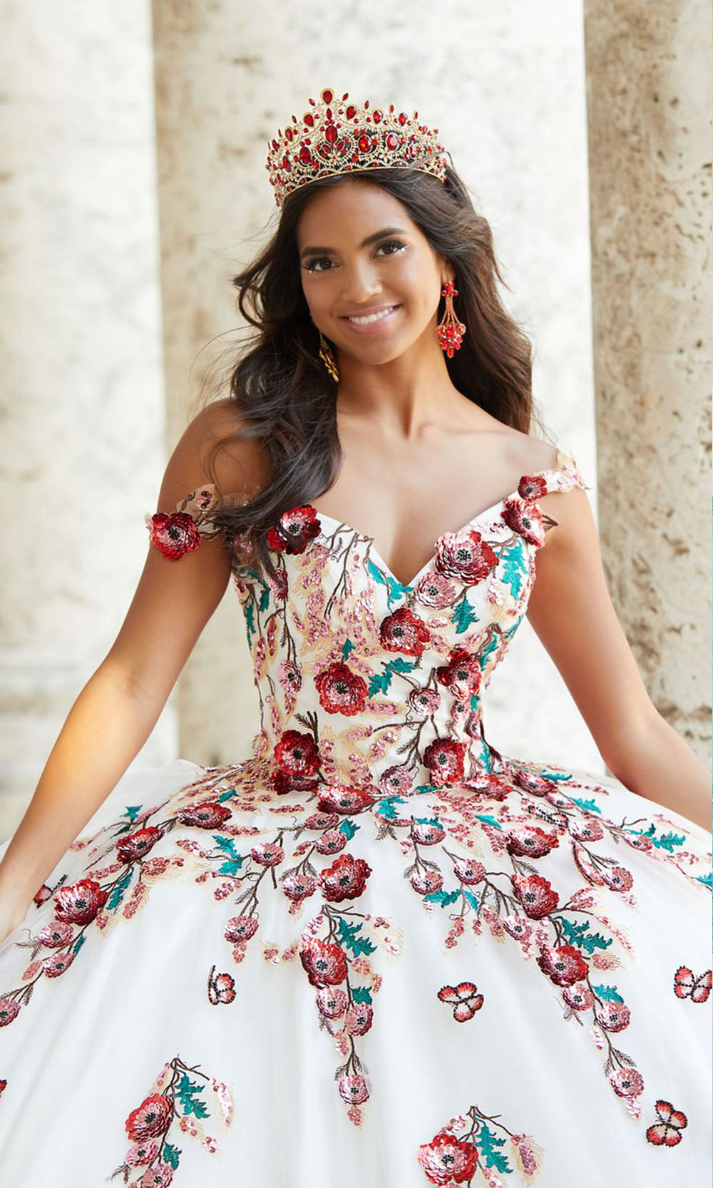 House of Wu 26039 Ivory/Multi