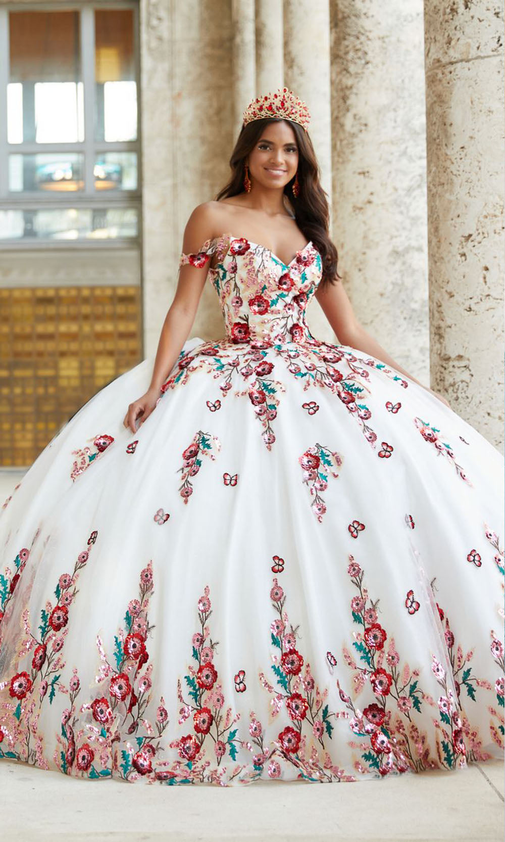 House of Wu 26039 Ivory/Multi