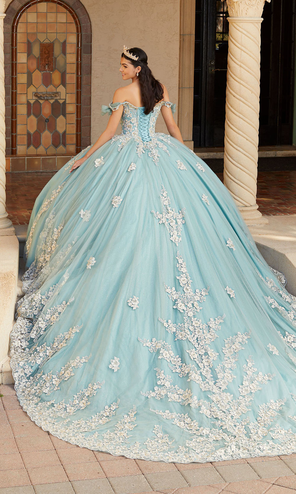 House of Wu 26059 Seafoam/Champagne