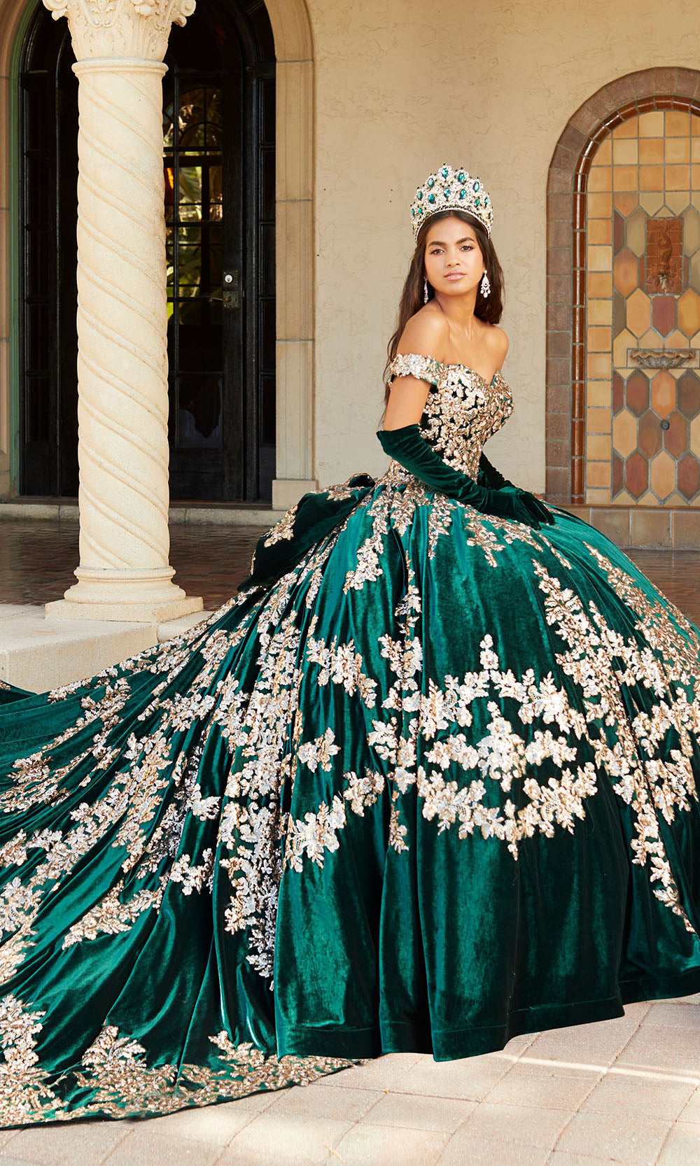 House of Wu 26065 Hunter/Rose Gold