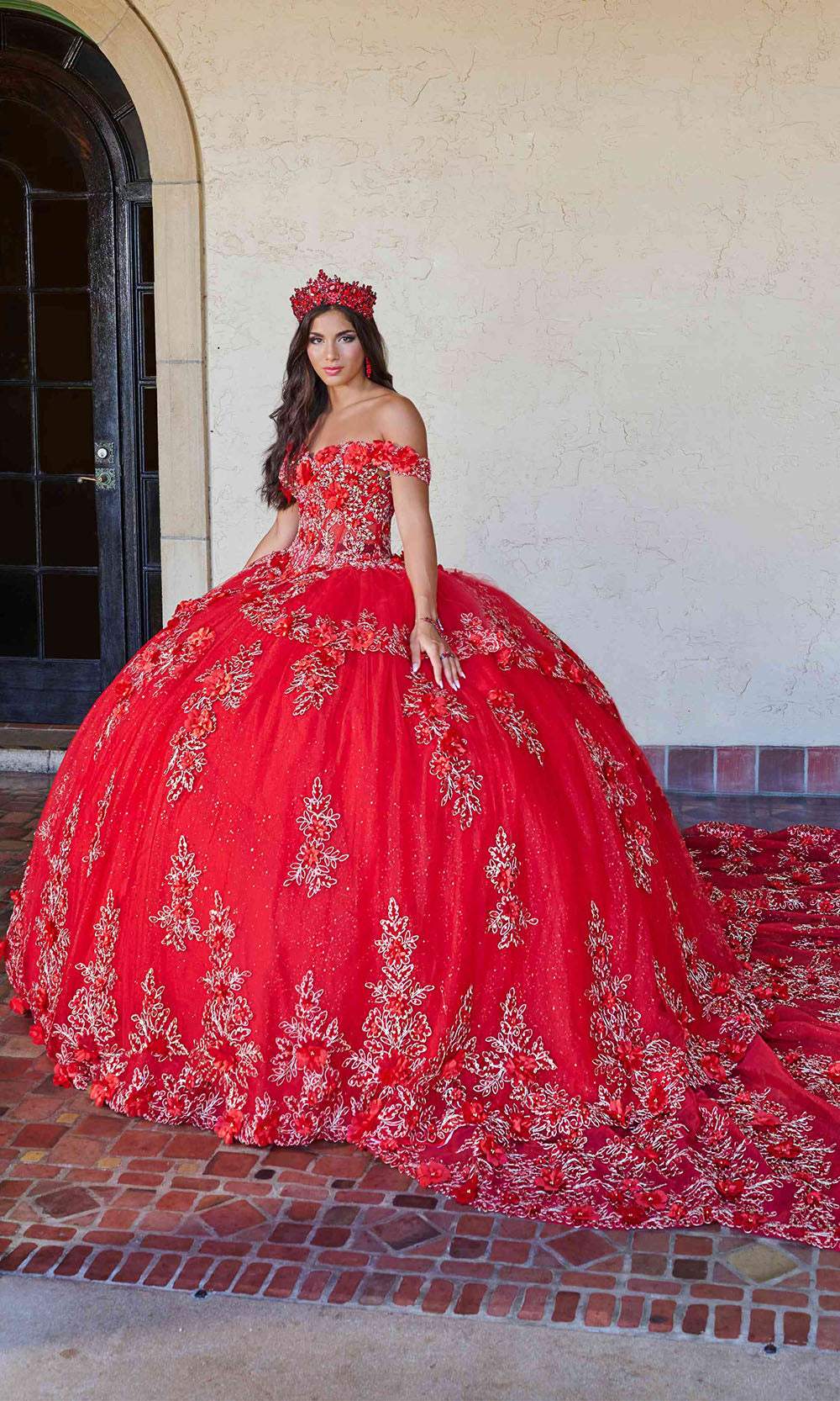 House of Wu 26073 Red/Gold