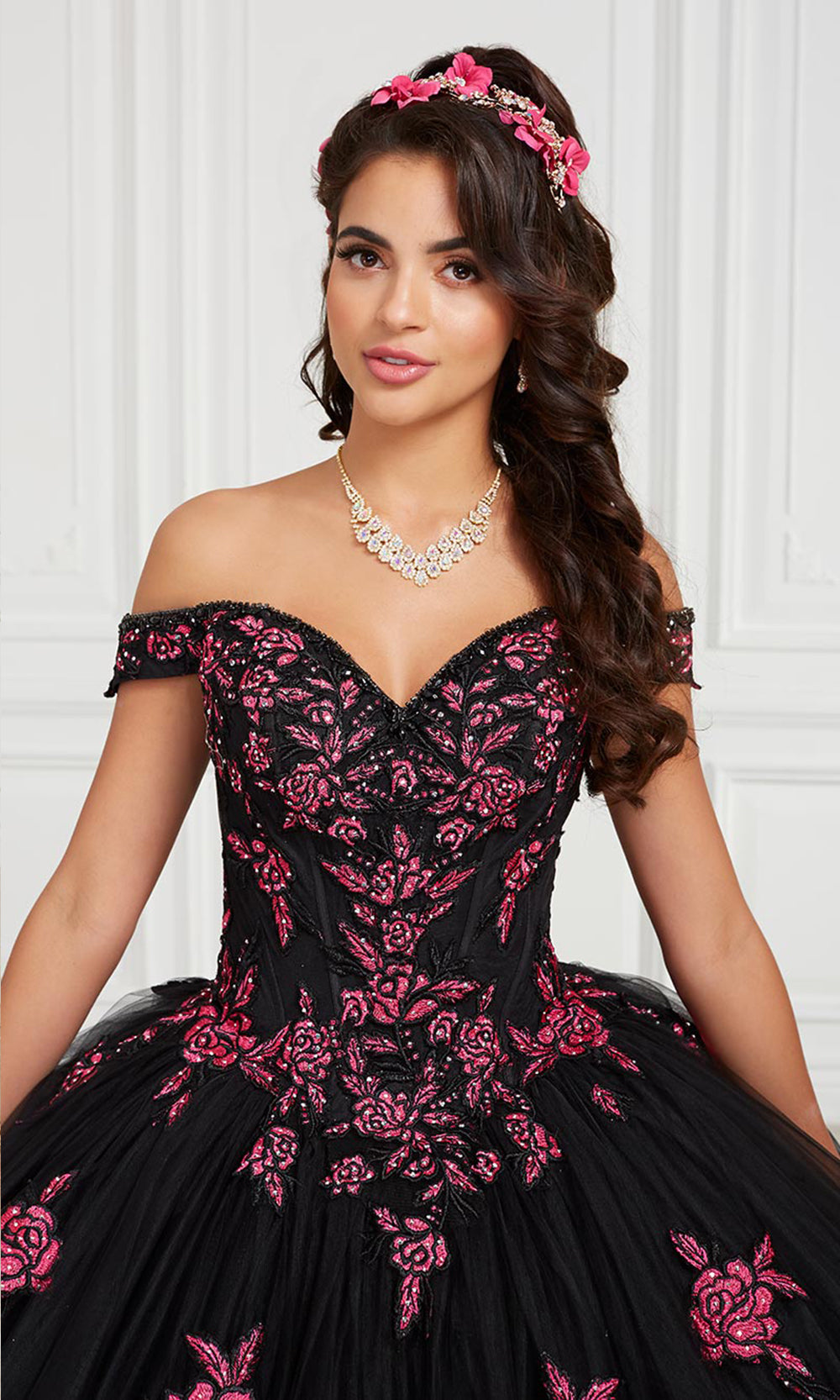 House of Wu 26973 Black/Fuchsia