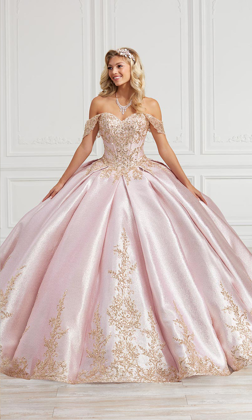 House of Wu 26977 Pink/Gold