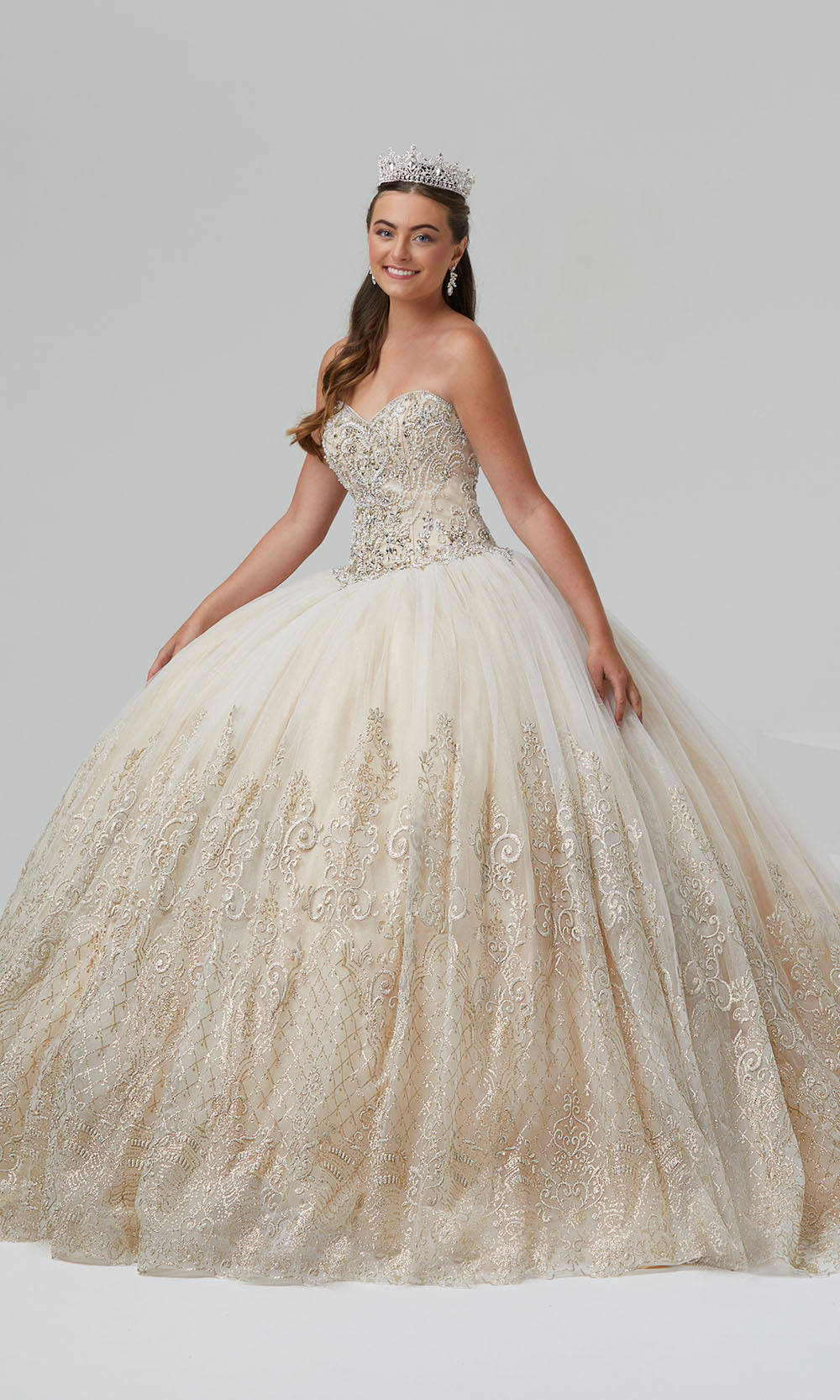 House of Wu 26988 Ivory/Champagne