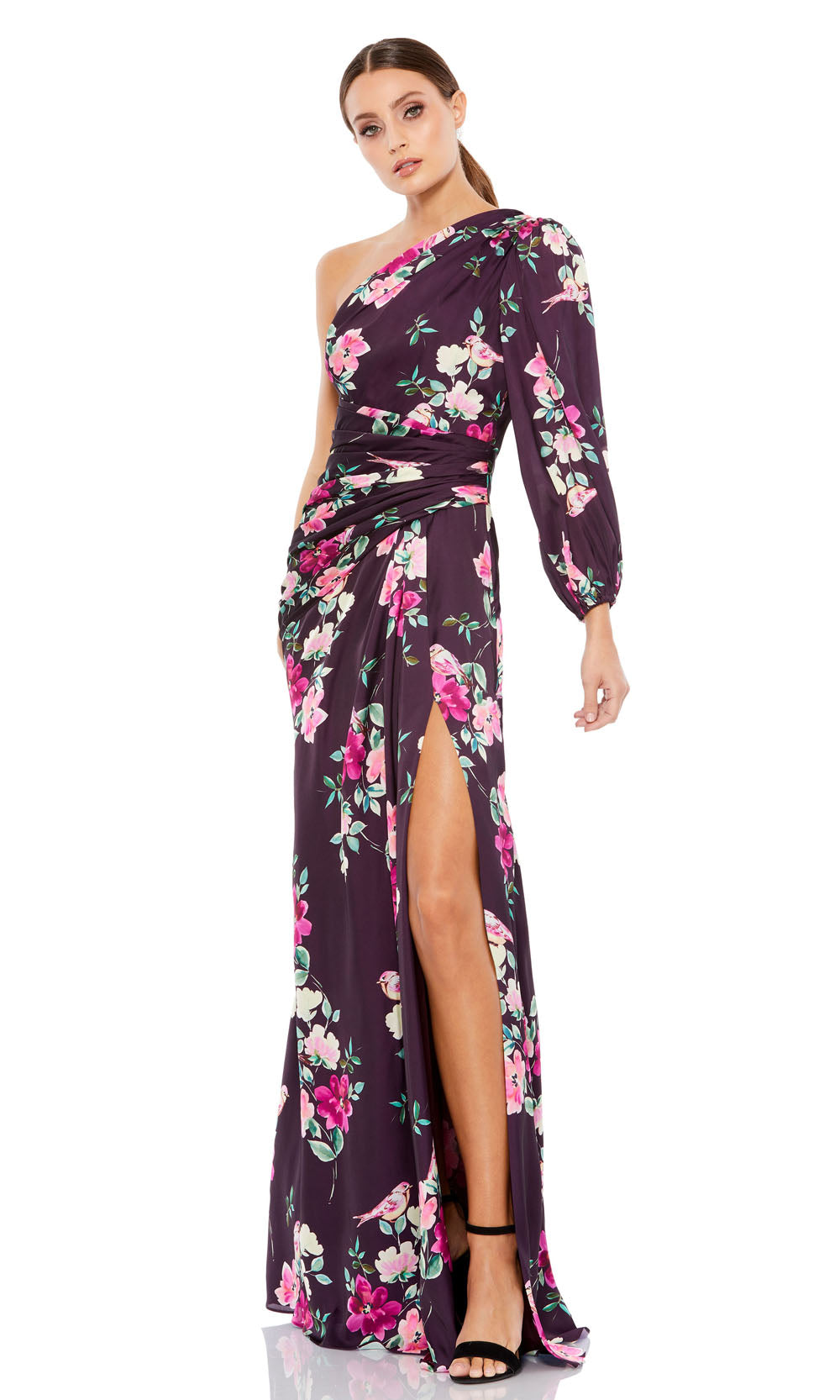 Ieena Duggal 2634 Plum Floral