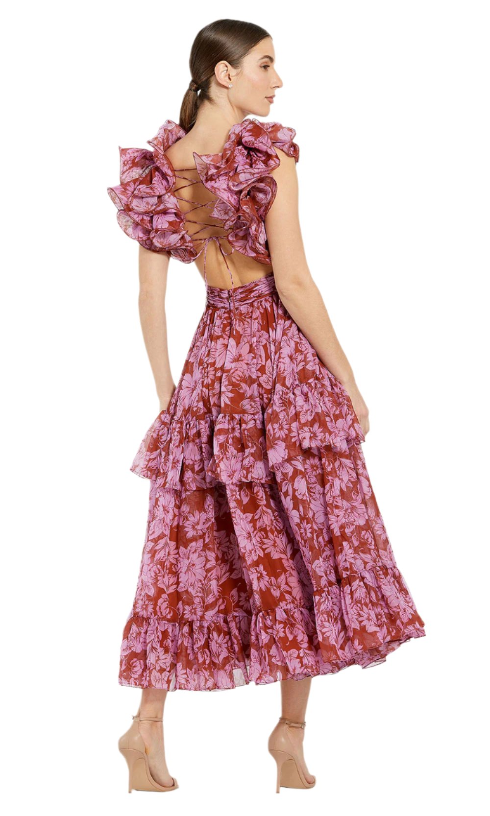 Ieena Duggal 68644 Red Multi