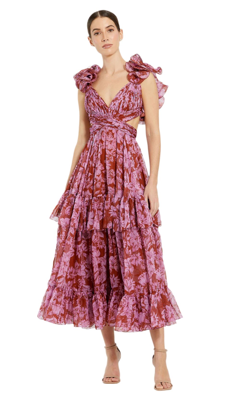 Ieena Duggal 68644 Red Multi