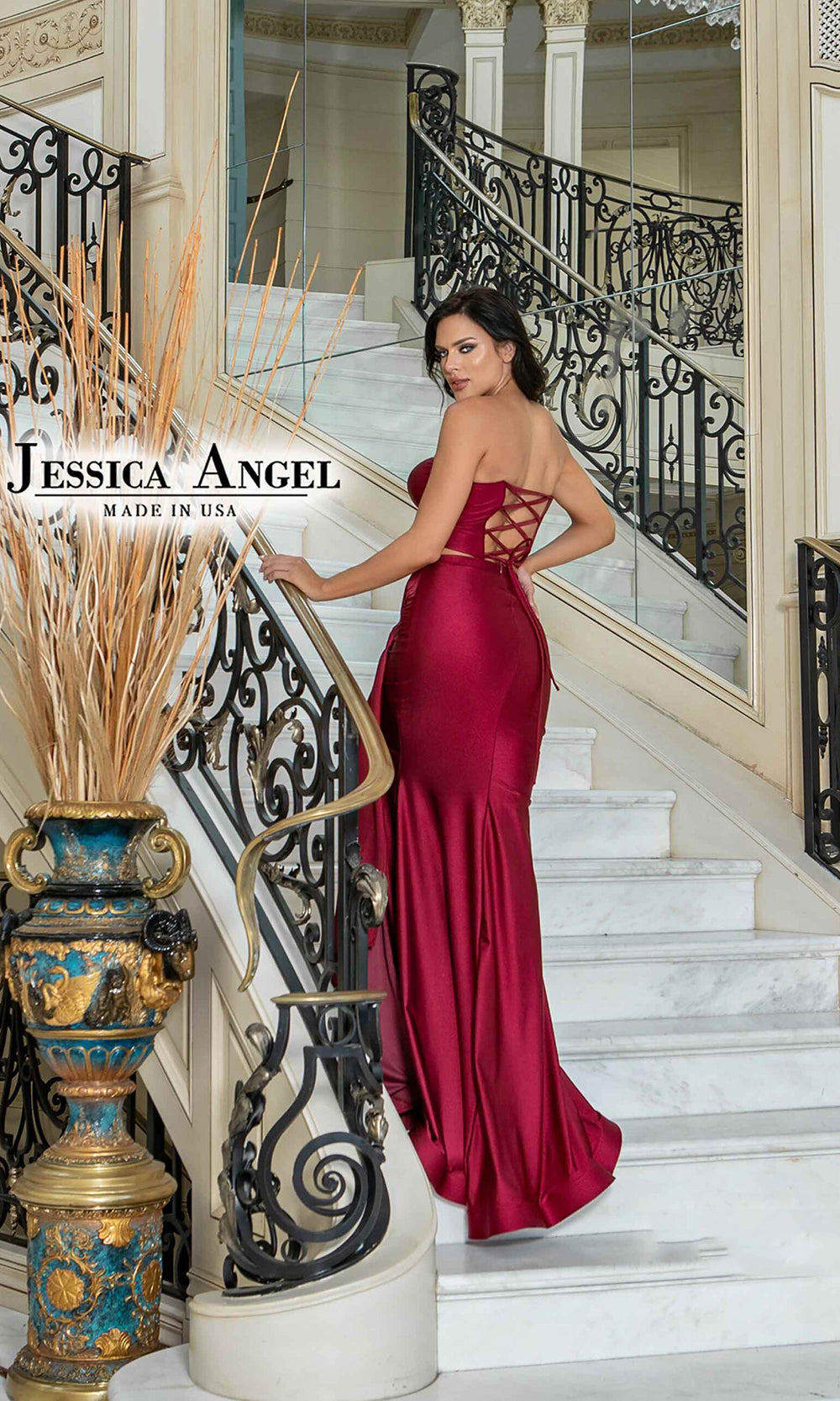 Jessica Angel 828 Dark Red