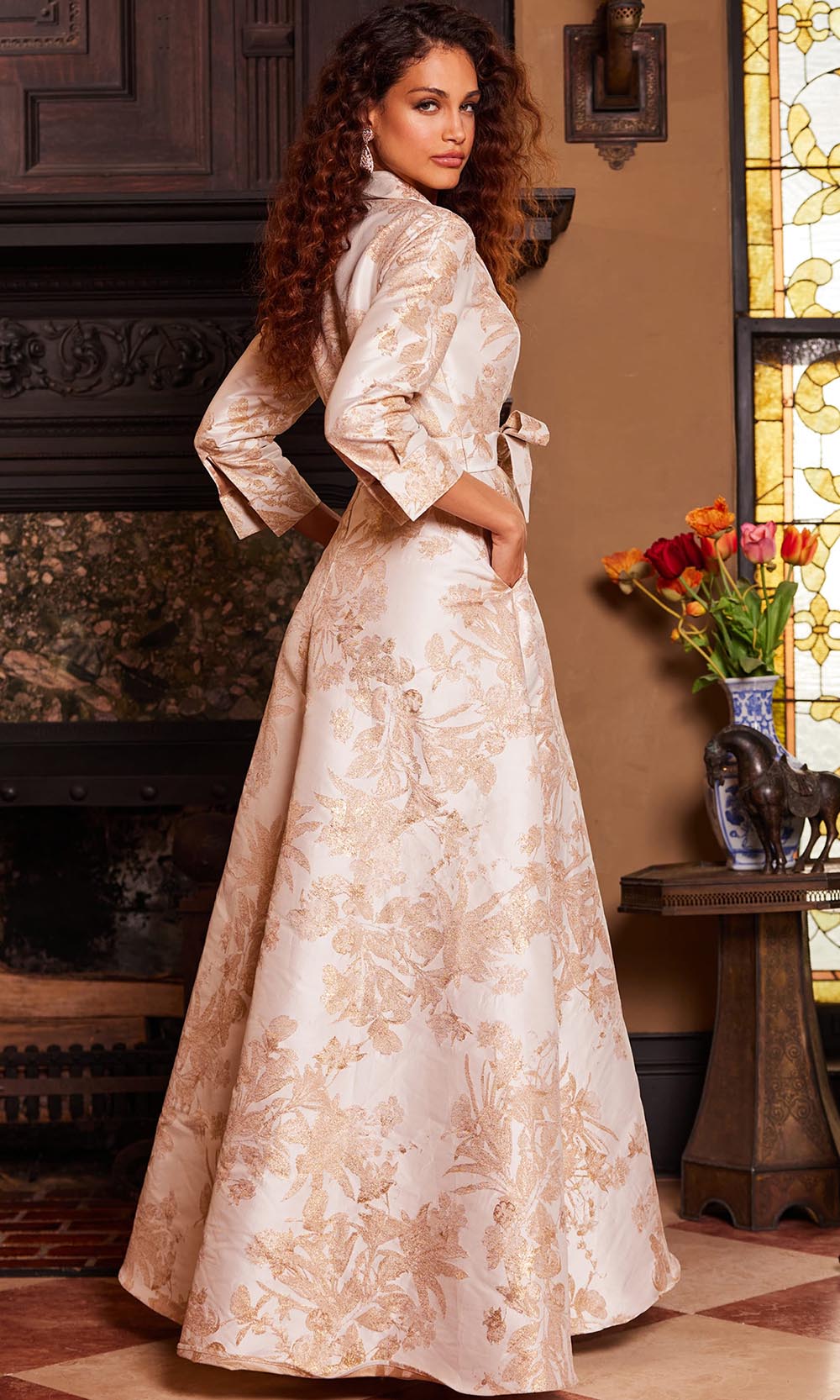 Jovani 23178 Gold Back