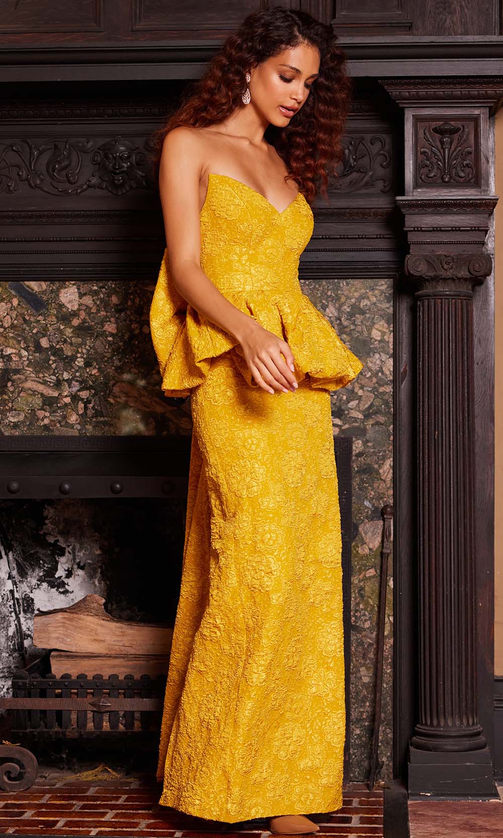 Jovani 23849 Mustard