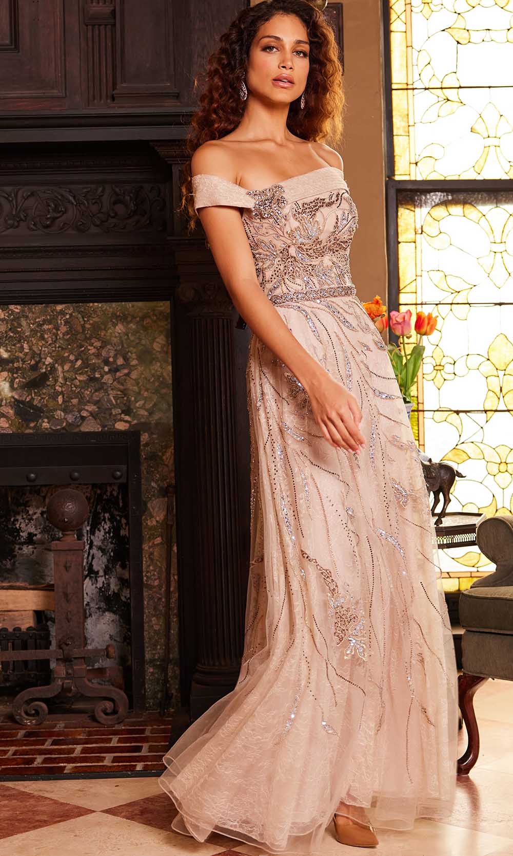 Jovani 24055 Champagne