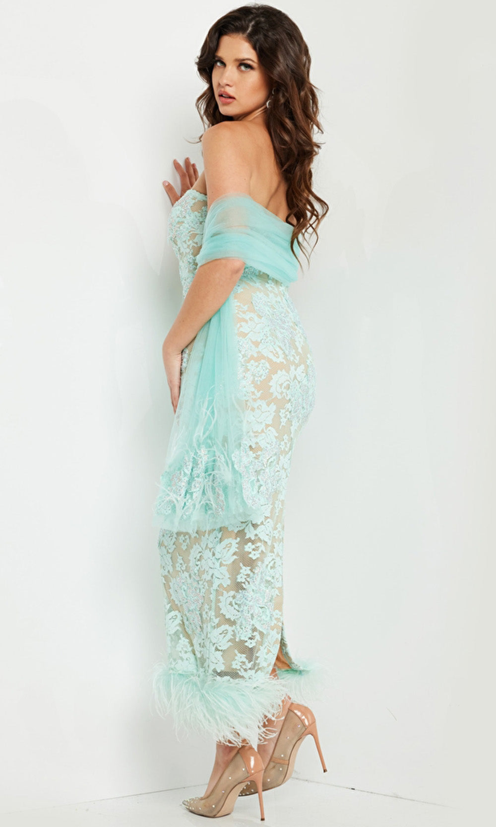 Jovani 24256 Aqua