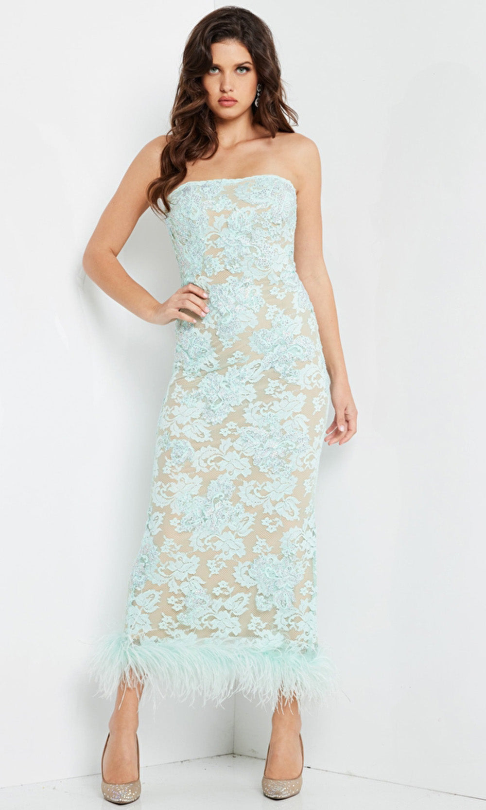 Jovani 24256 Aqua