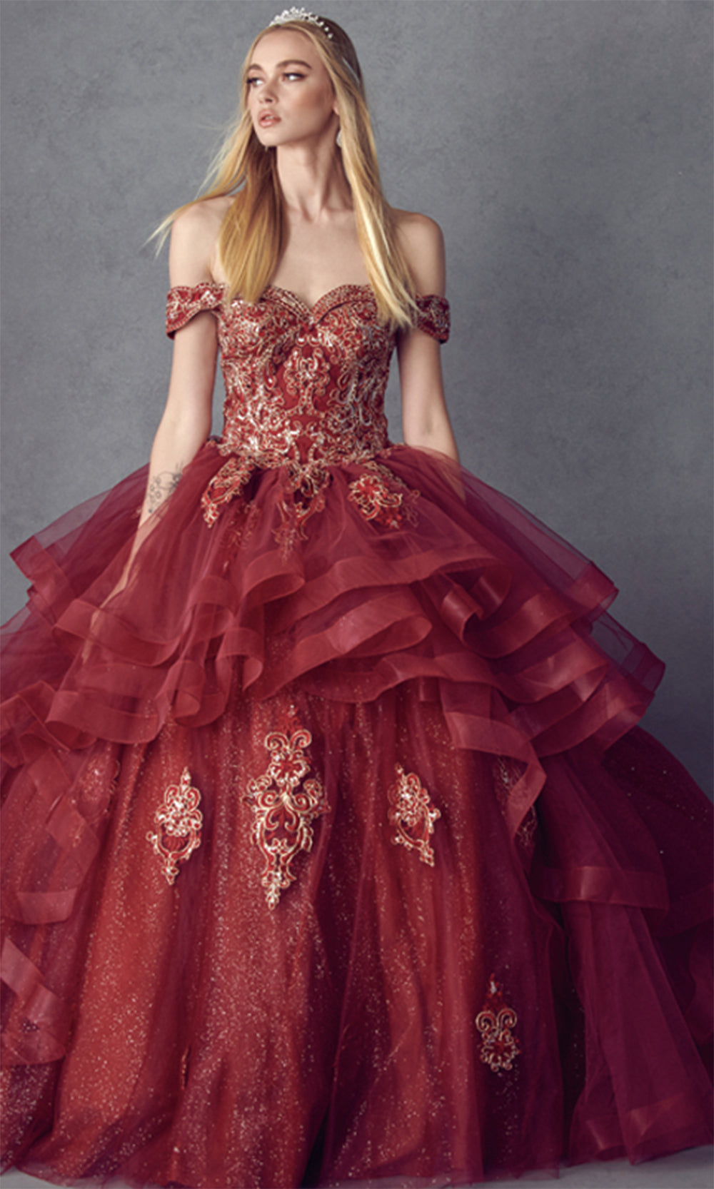 Juliet 1432 Burgundy