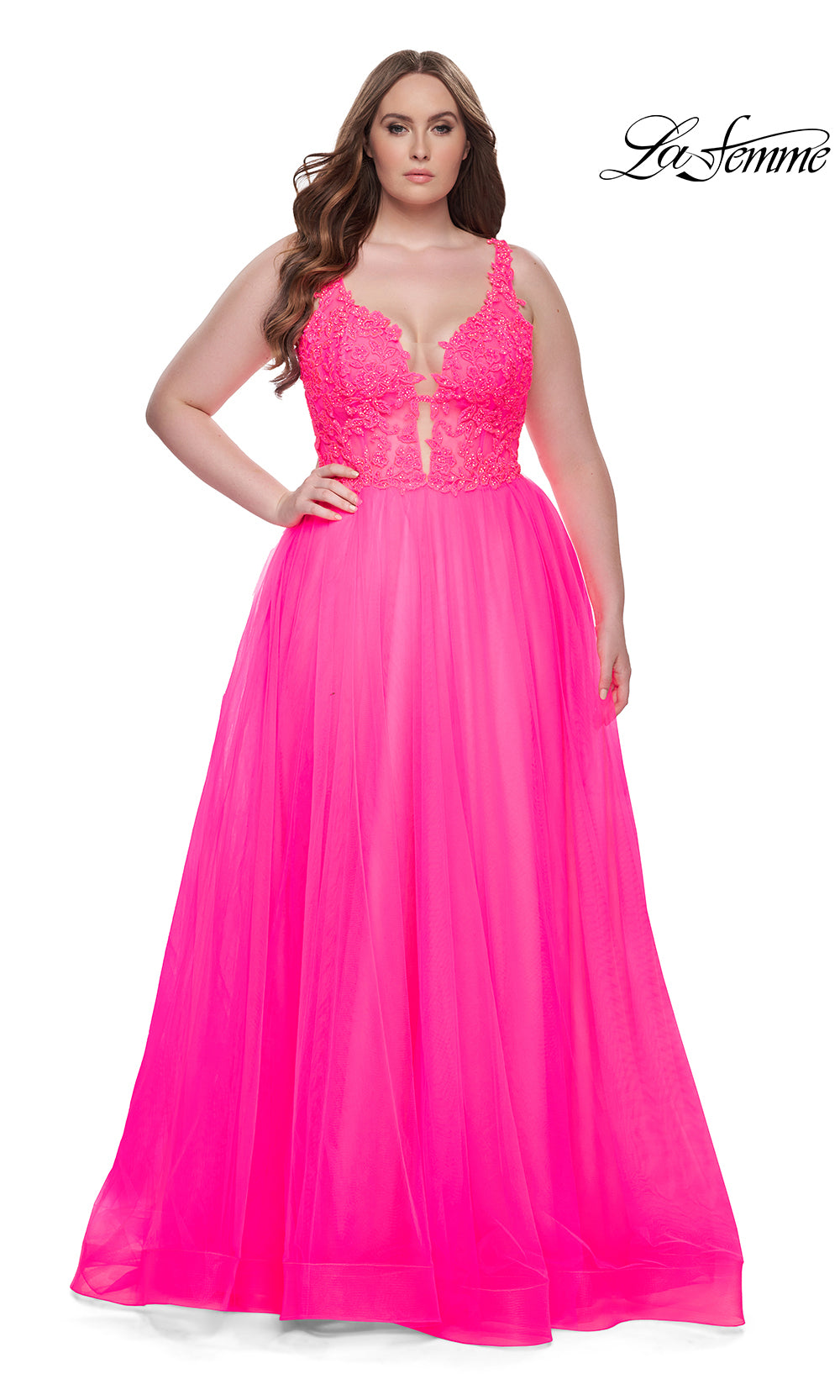 La Femme 31394 Neon Pink