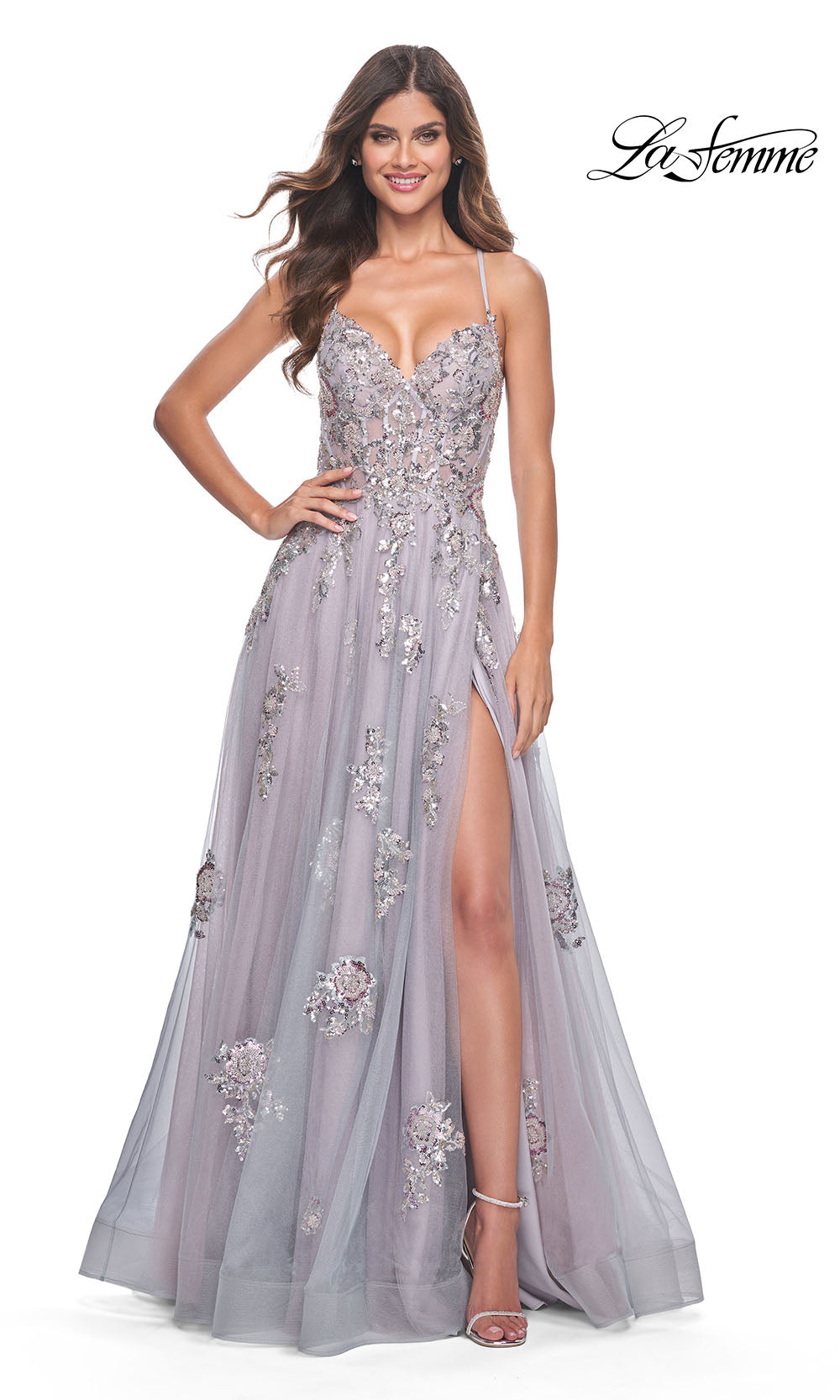 La Femme 32200 Lavender/Gray
