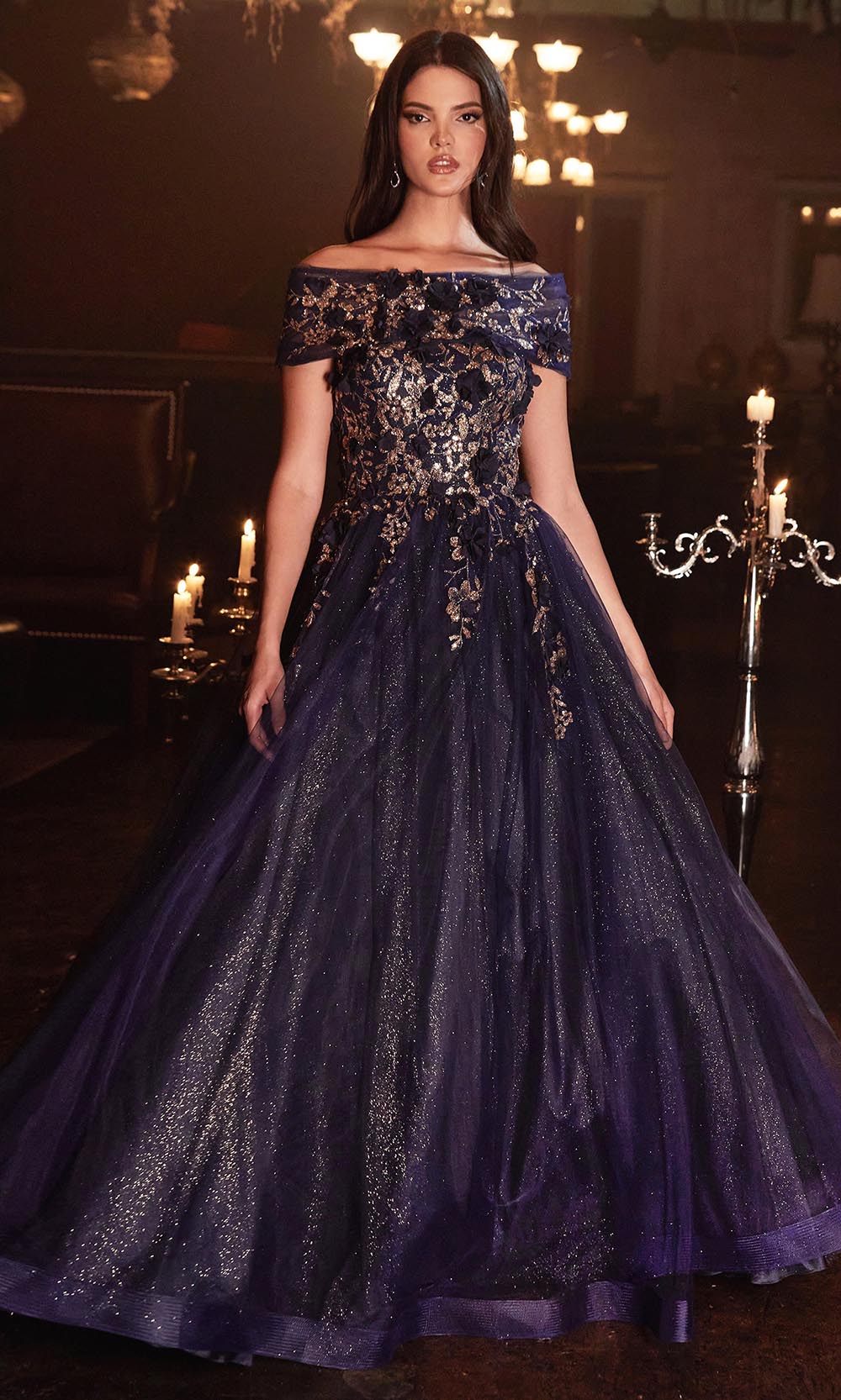 Ladivine CD955 Navy-Gold