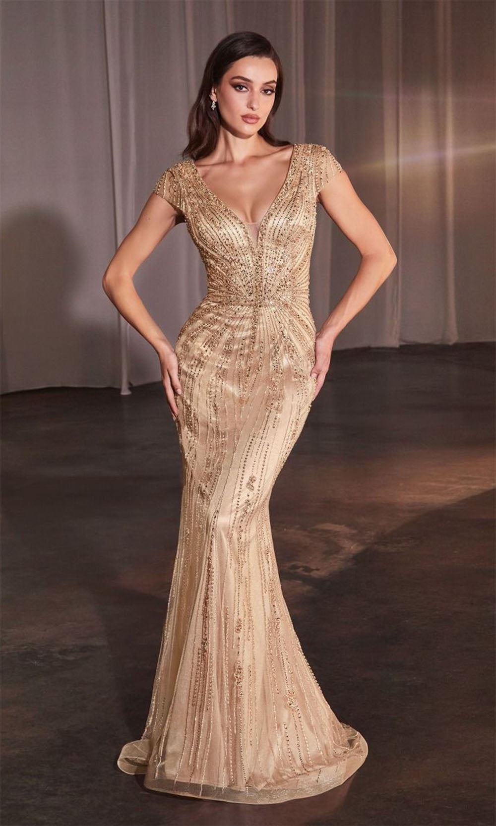 Ladivine CZ0029 Gold