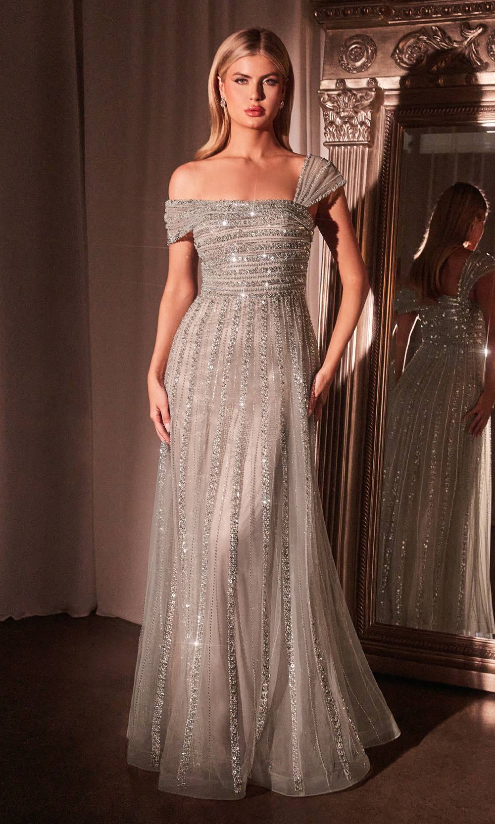 Ladivine CD0238 Silver Nude